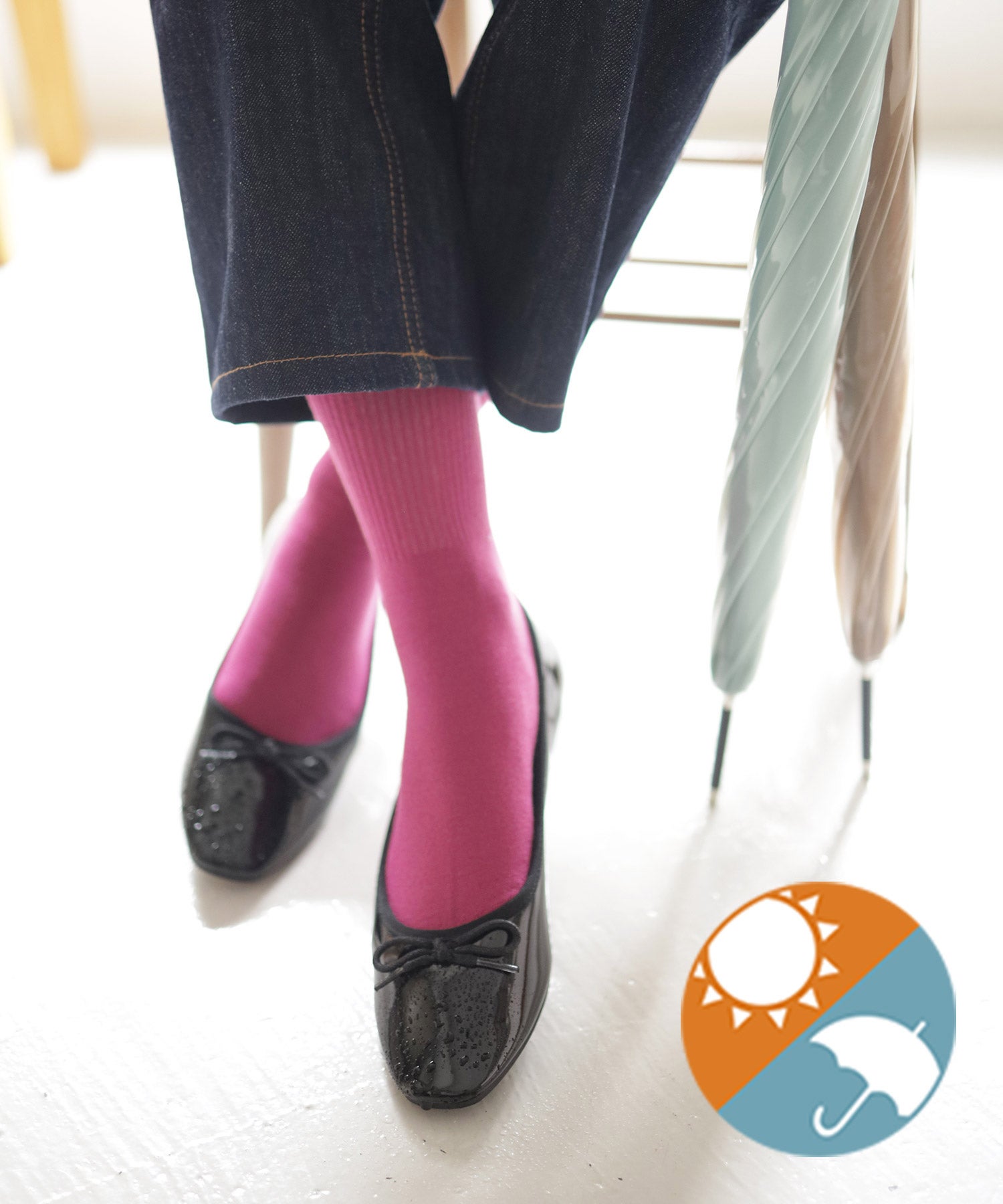 生活防水!晴雨兼用バレエシューズ/レインシューズ/レインパンプス 一部4月中旬・5月中旬入荷予定