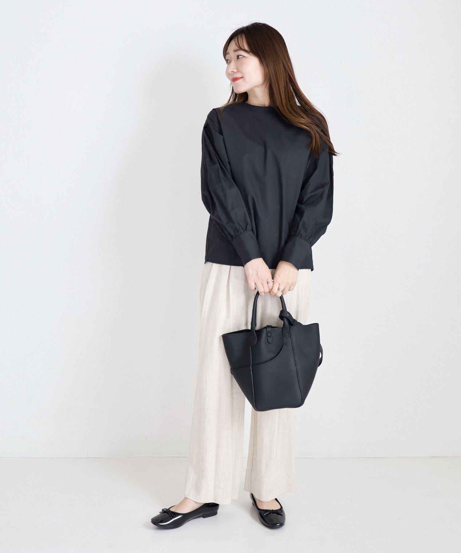 生活防水！晴雨兼用バレエシューズ/レインシューズ/レインパンプス 一