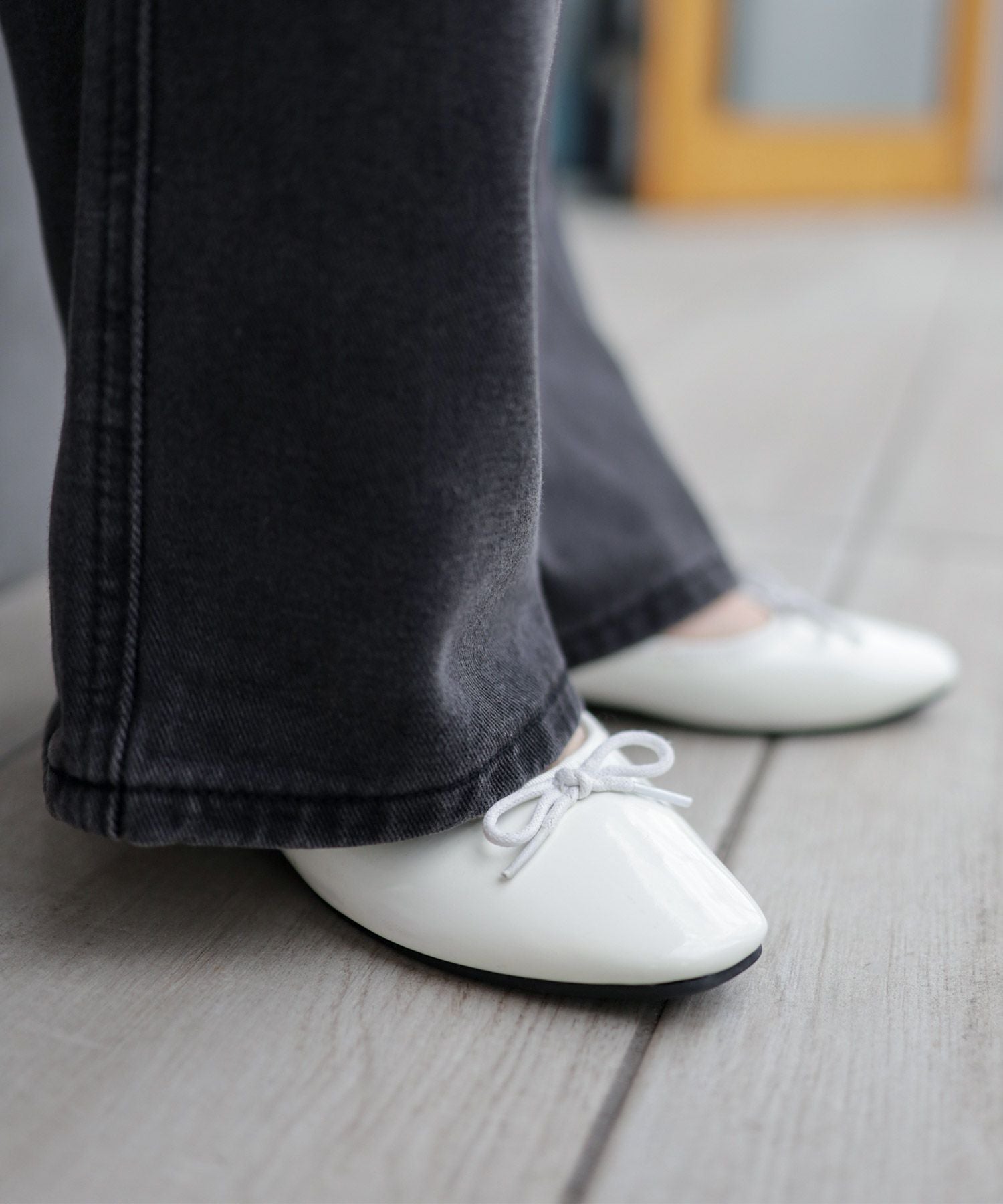 生活防水！晴雨兼用バレエシューズ/レインシューズ/レインパンプス 一