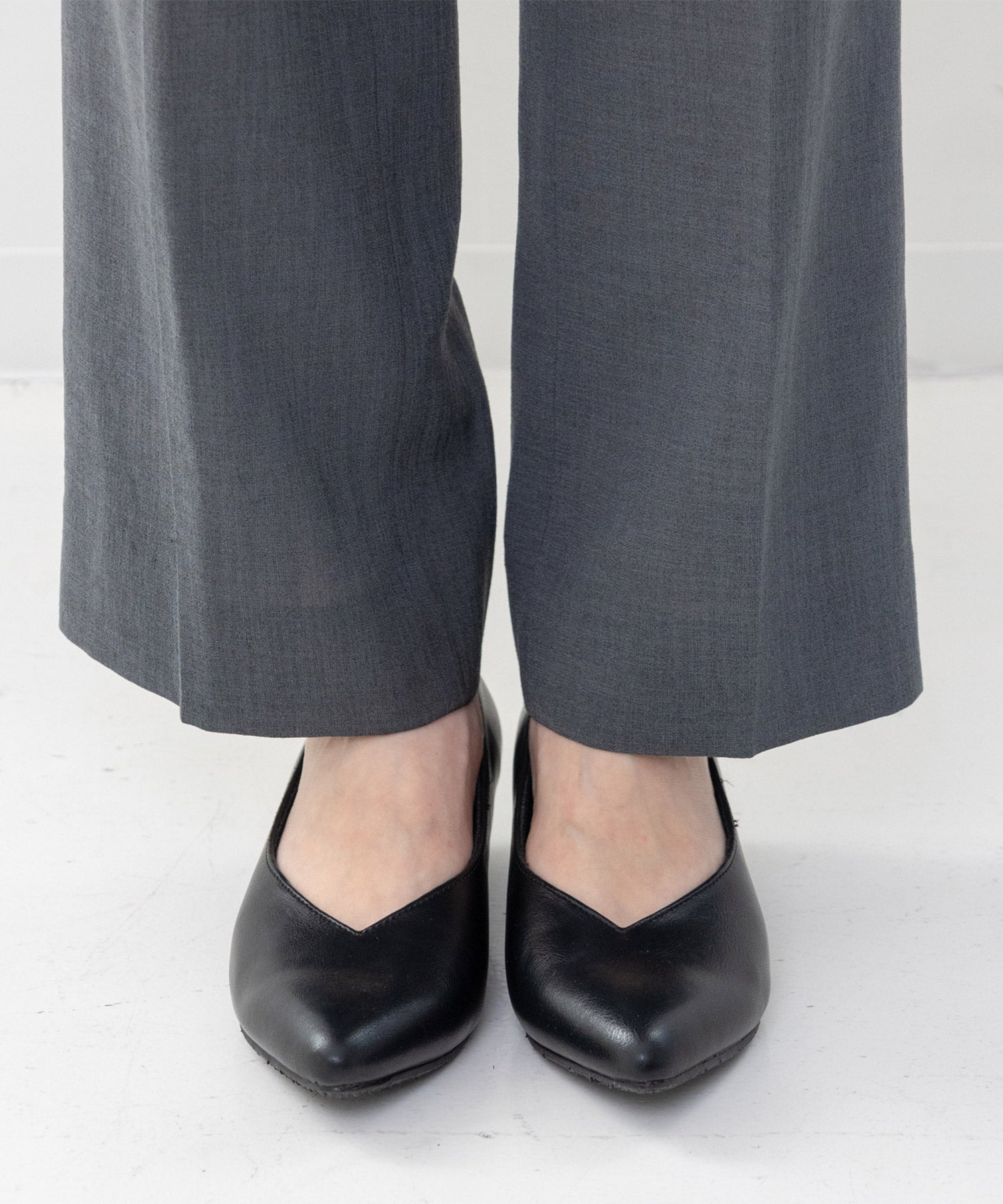 生活防水！晴雨兼用Vカットローヒールポインテッドトゥパンプス/レインシューズ/レインパンプス 一部5月下旬入荷予定