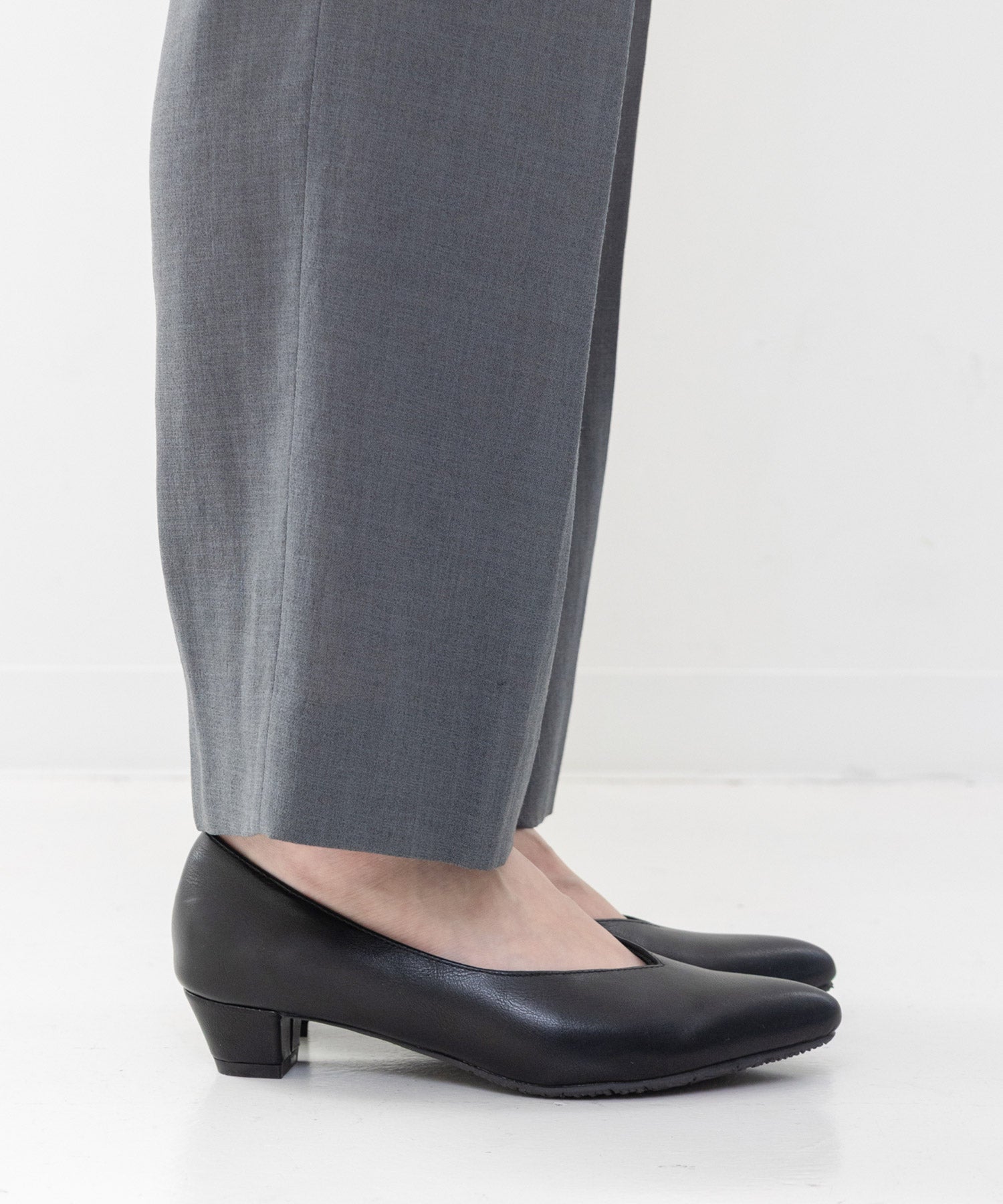 生活防水！晴雨兼用Vカットローヒールポインテッドトゥパンプス/レインシューズ/レインパンプス 一部5月下旬入荷予定