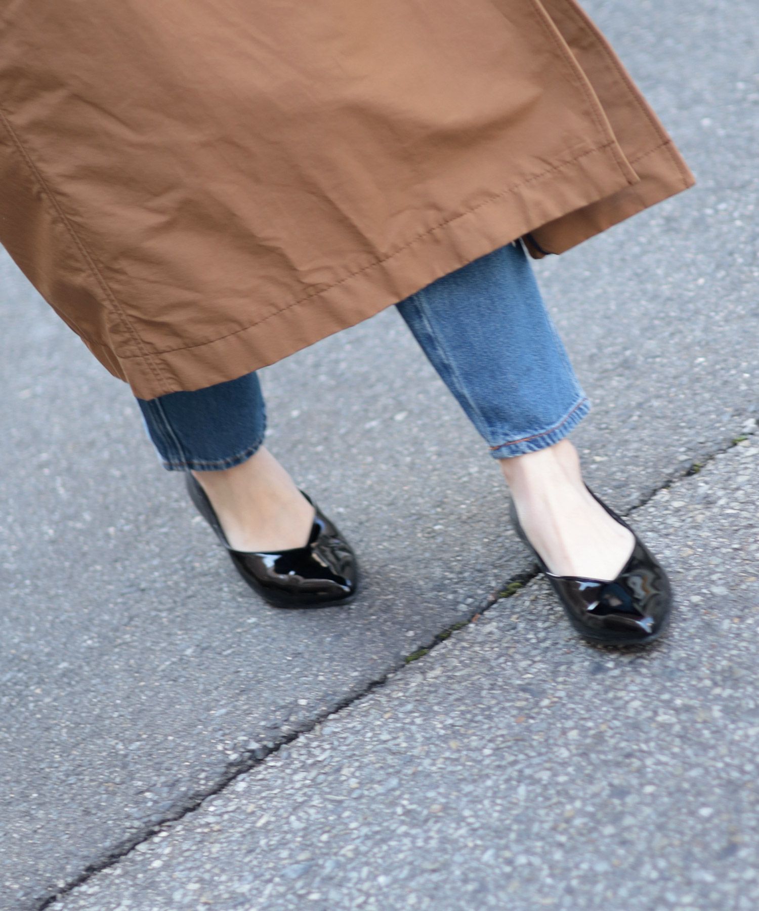 生活防水！晴雨兼用Vカットローヒールポインテッドトゥパンプス/レインシューズ/レインパンプス 一部3月下旬入荷予定