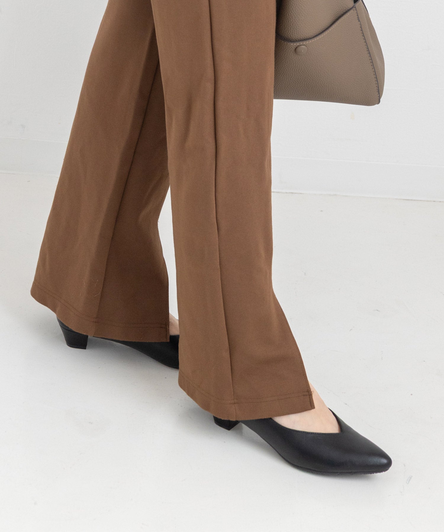 生活防水！晴雨兼用Vカットローヒールポインテッドトゥパンプス/レインシューズ/レインパンプス 一部5月下旬入荷予定