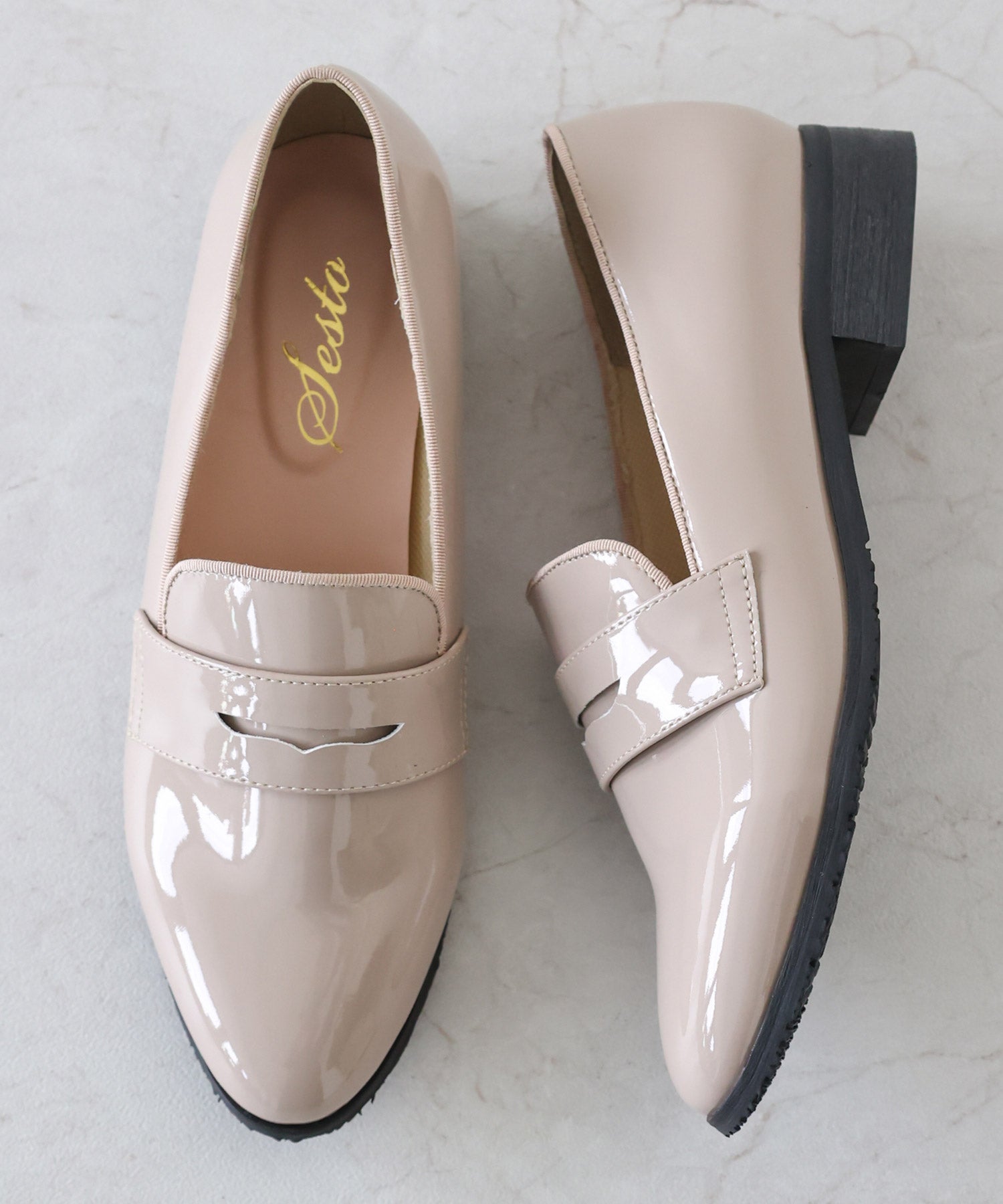 生活防水！晴雨兼用コインローファーパンプス/レインシューズ/レインパンプス