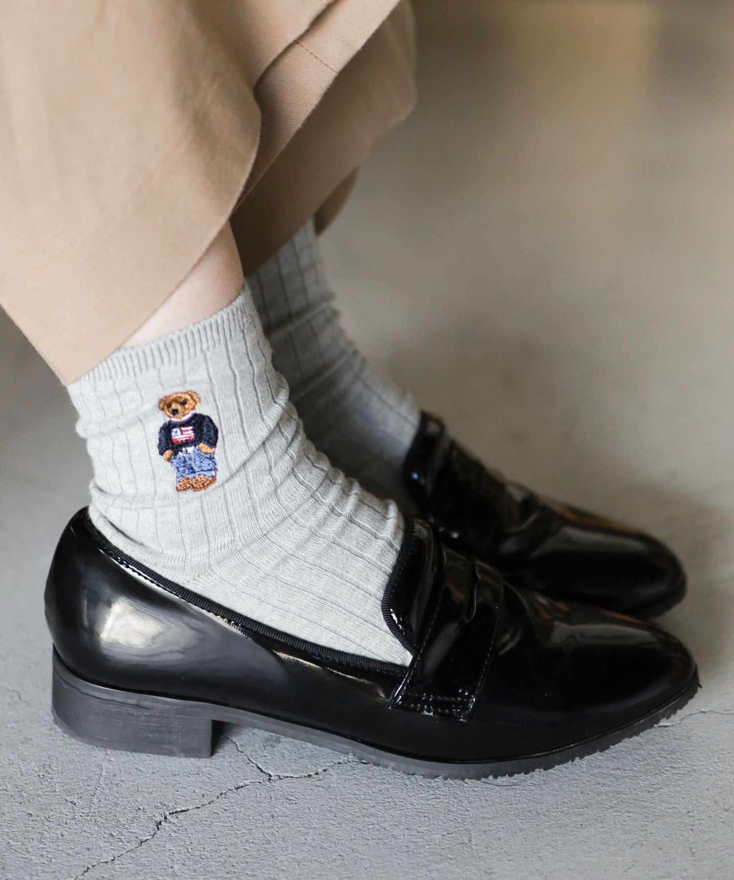 生活防水！晴雨兼用コインローファーパンプス/レインシューズ/レインパンプス 一部4月中旬入荷予定