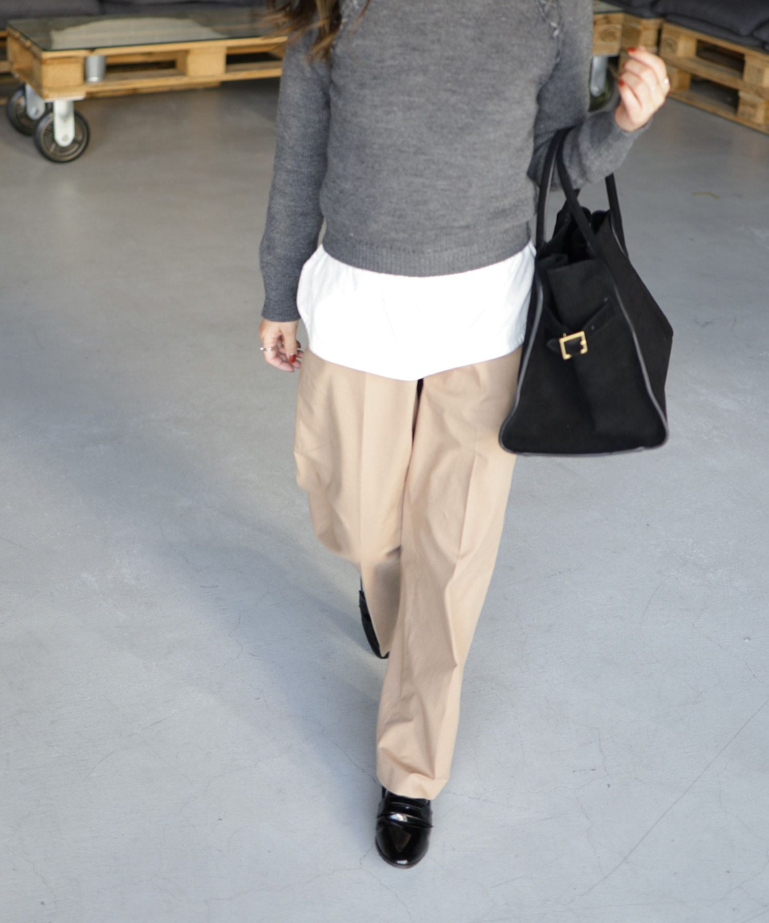 生活防水！晴雨兼用コインローファーパンプス/レインシューズ/レインパンプス 一部4月中旬入荷予定