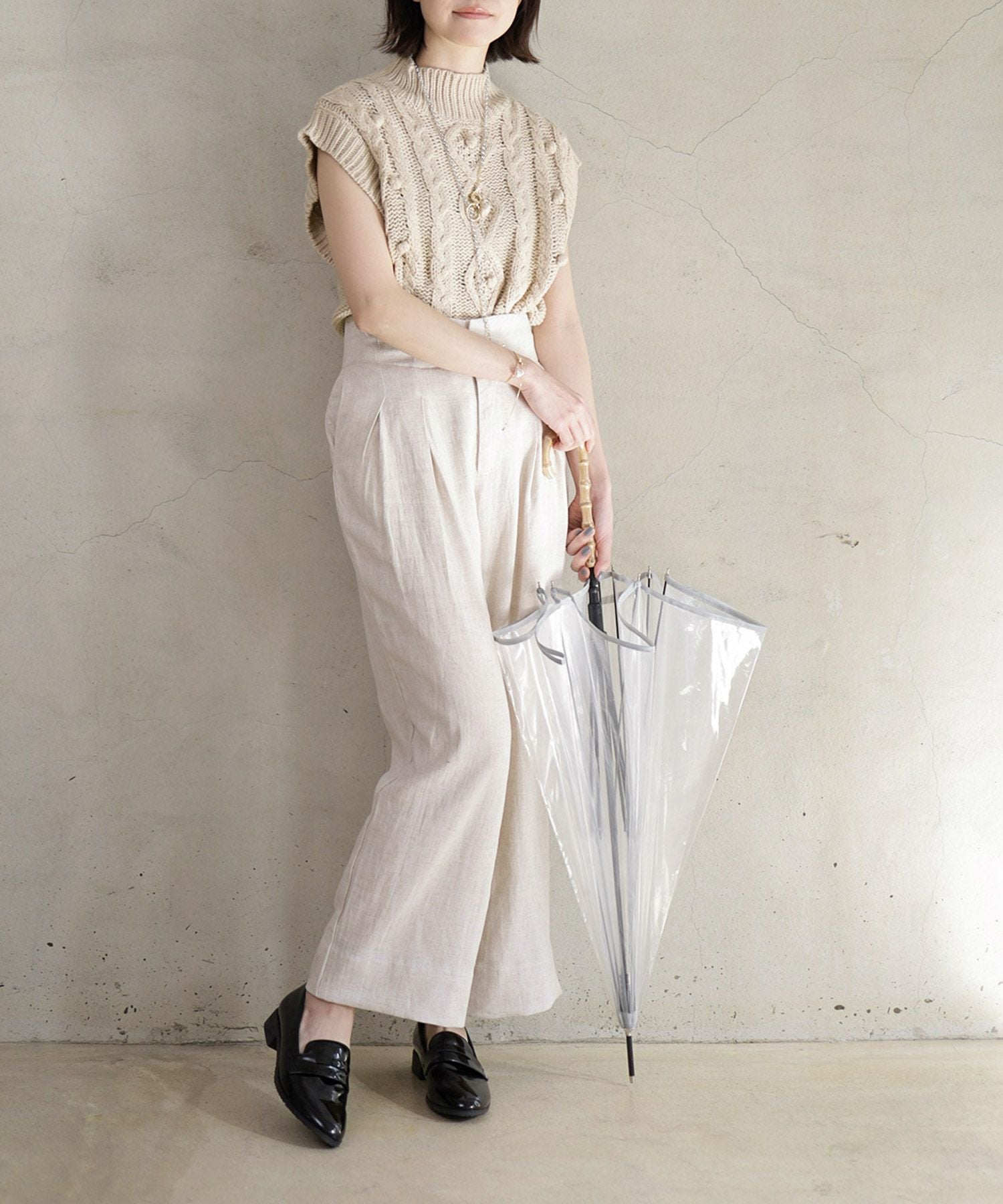 生活防水！晴雨兼用コインローファーパンプス/レインシューズ/レインパンプス 一部4月中旬入荷予定