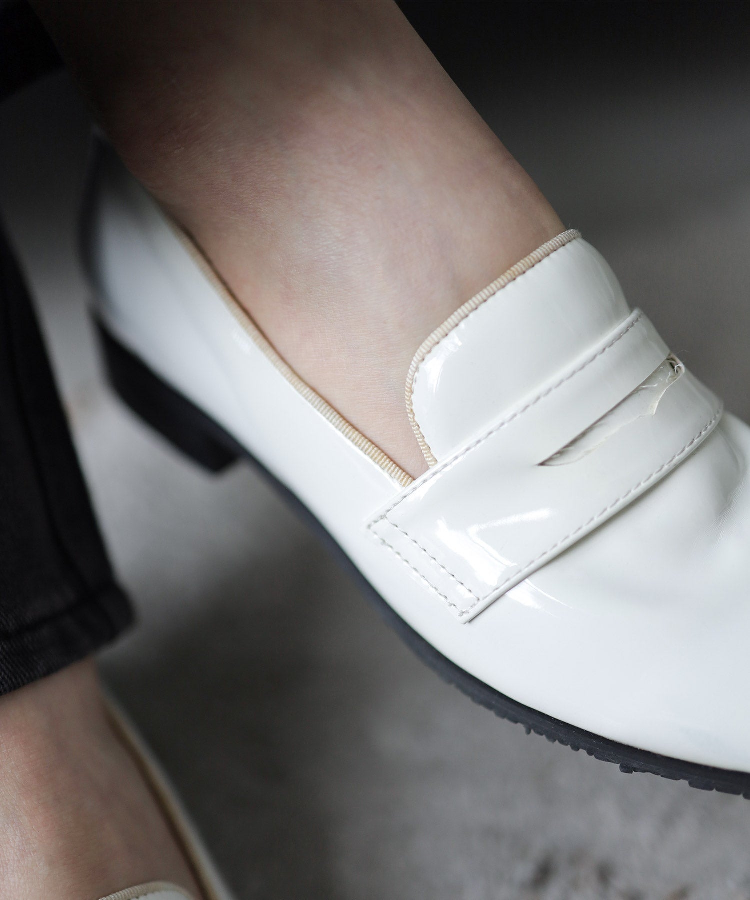 生活防水！晴雨兼用コインローファーパンプス/レインシューズ/レインパンプス