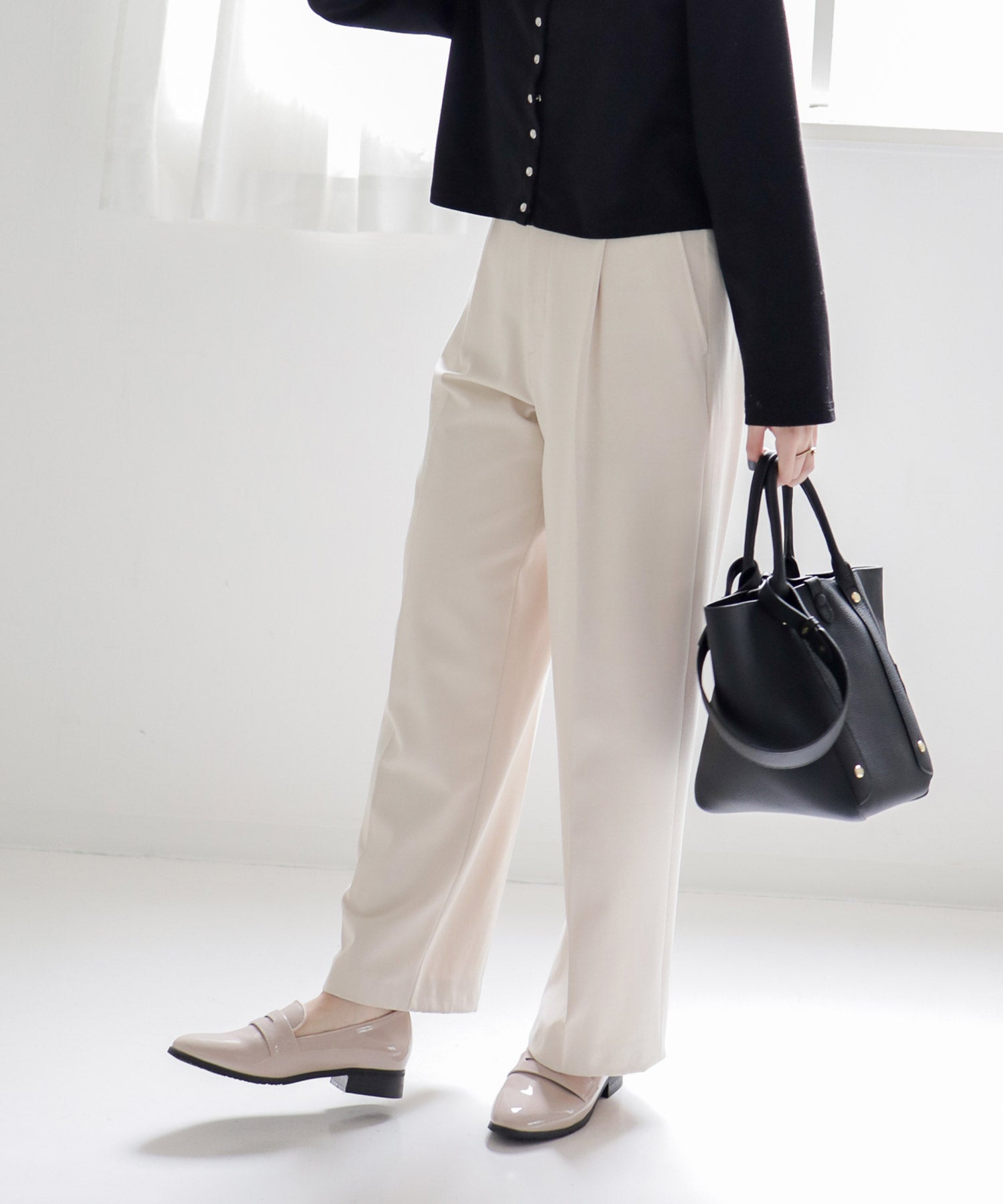 生活防水！晴雨兼用コインローファーパンプス/レインシューズ/レインパンプス