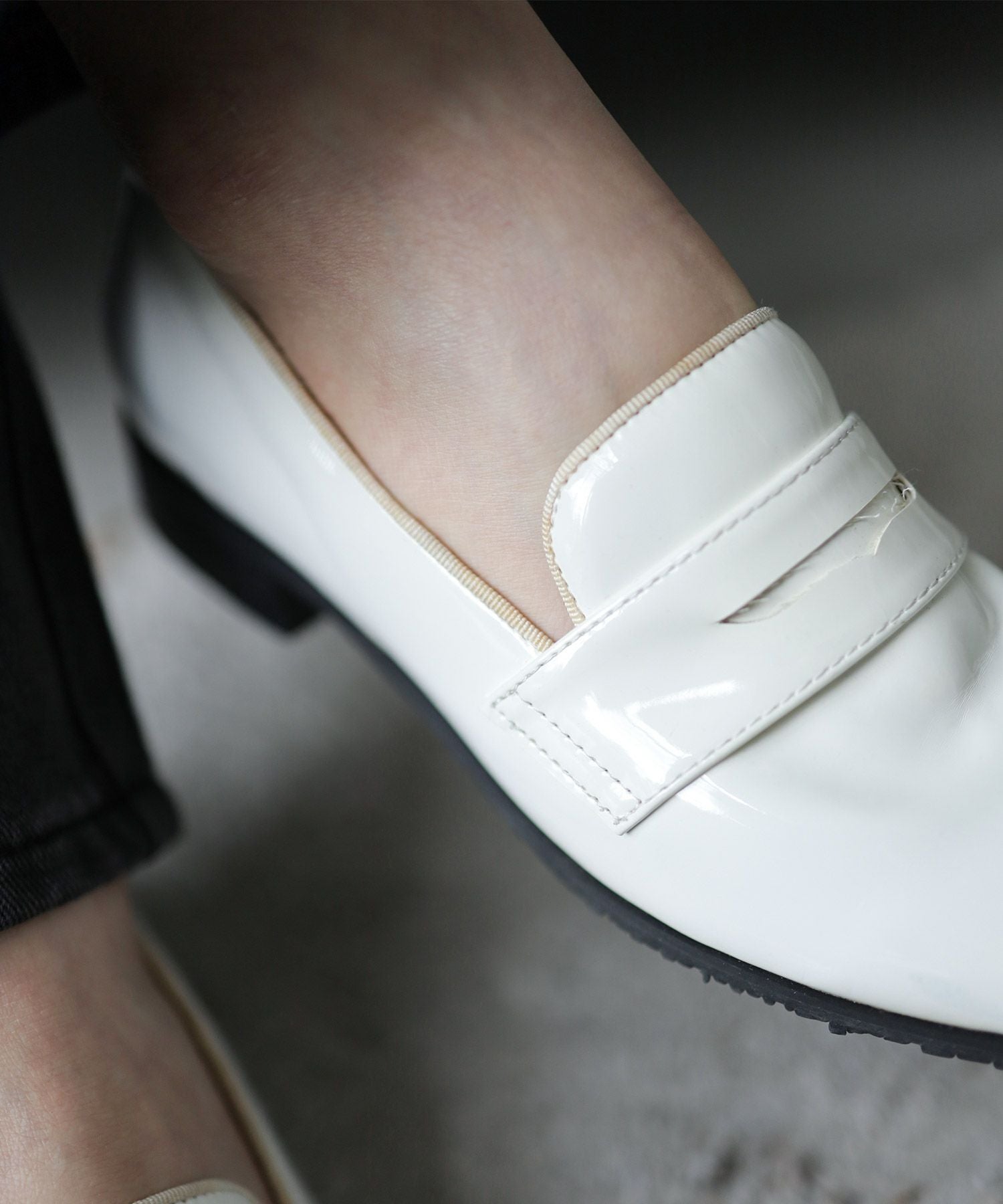 生活防水！晴雨兼用コインローファーパンプス/レインシューズ/レイン