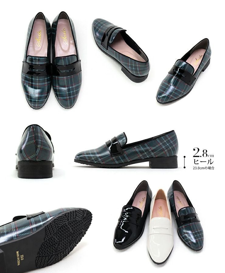 生活防水!晴雨兼用コインローファーパンプス/レインシューズ/レインパンプス 一部4月中旬入荷予定