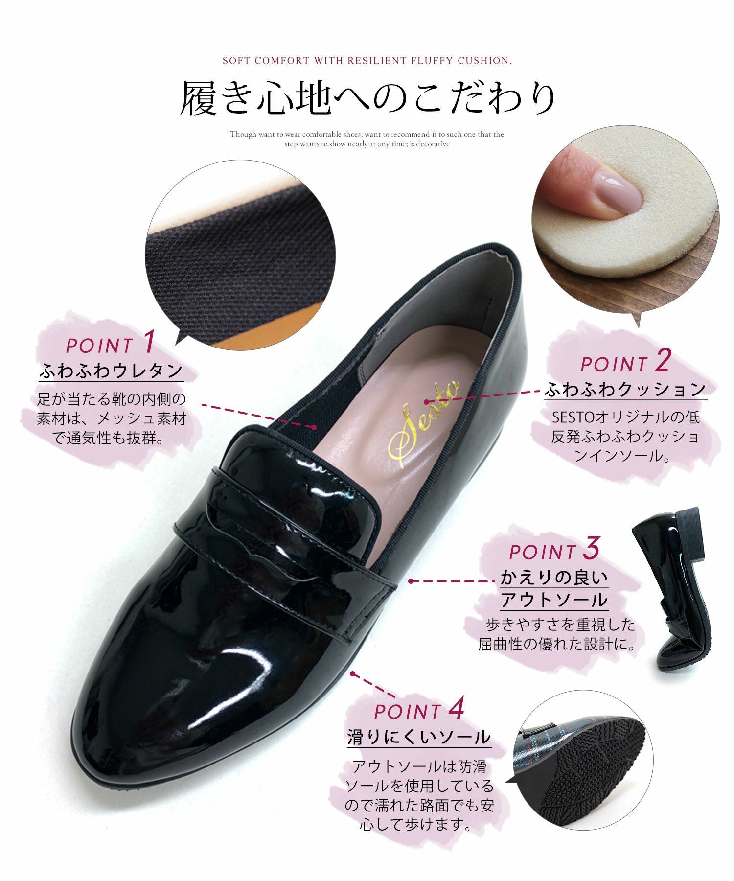 生活防水！晴雨兼用コインローファーパンプス/レインシューズ/レインパンプス 一部4月中旬入荷予定