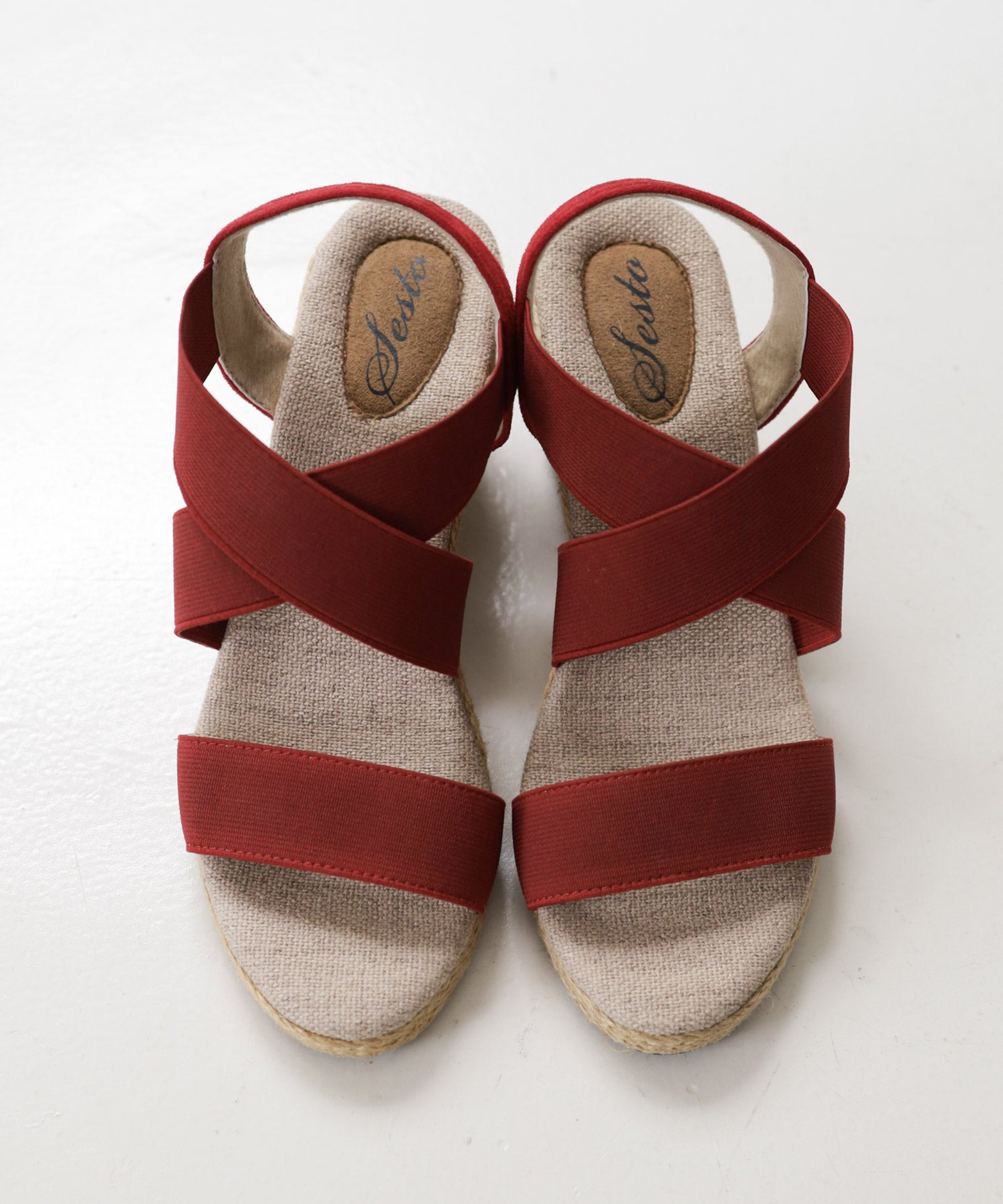 7cmヒールゴムフィットサンダル