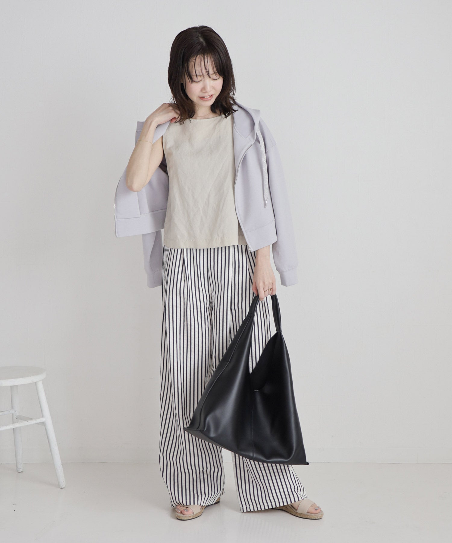 7cmヒールゴムフィットサンダル