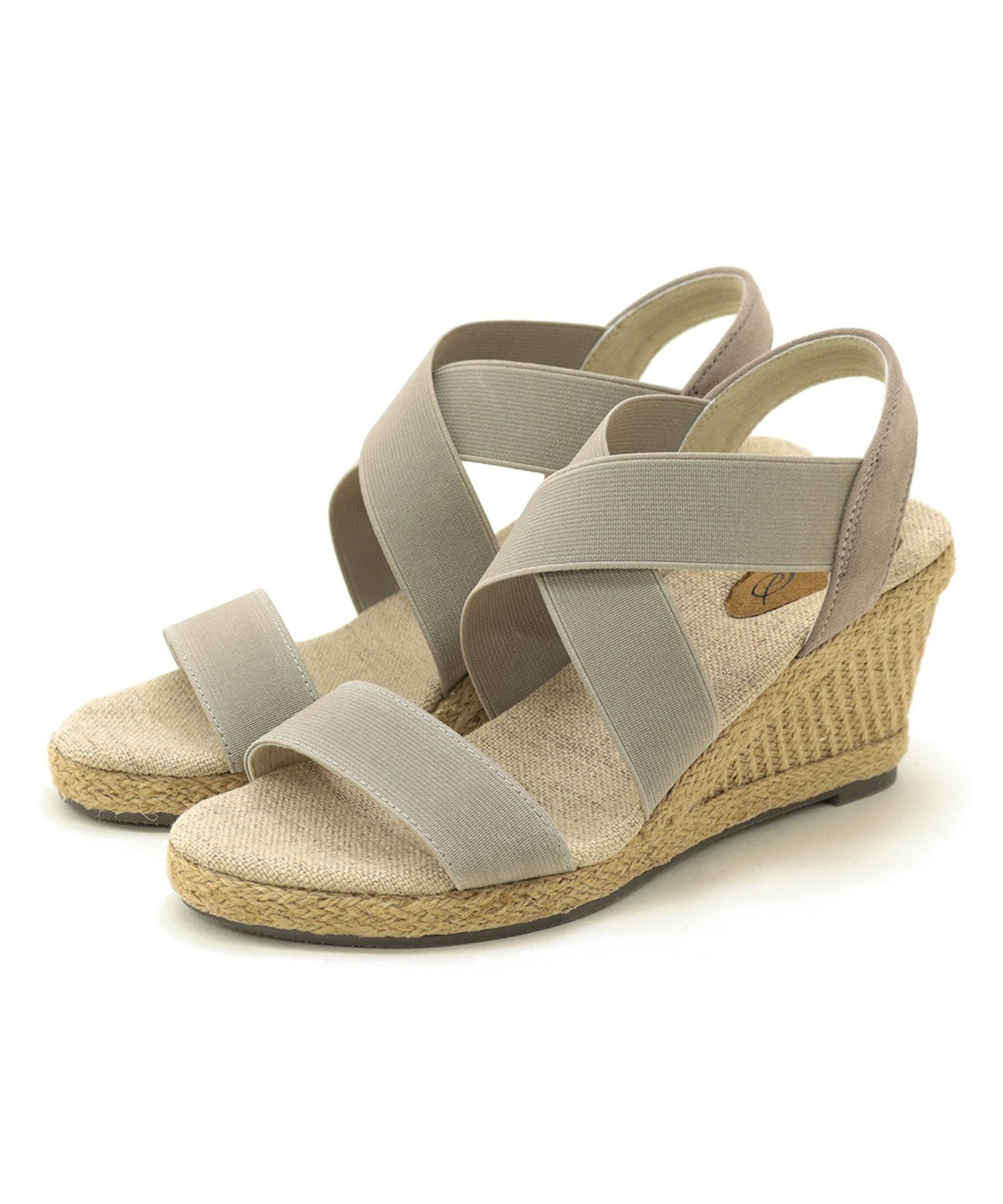 7cmヒールゴムフィットサンダル