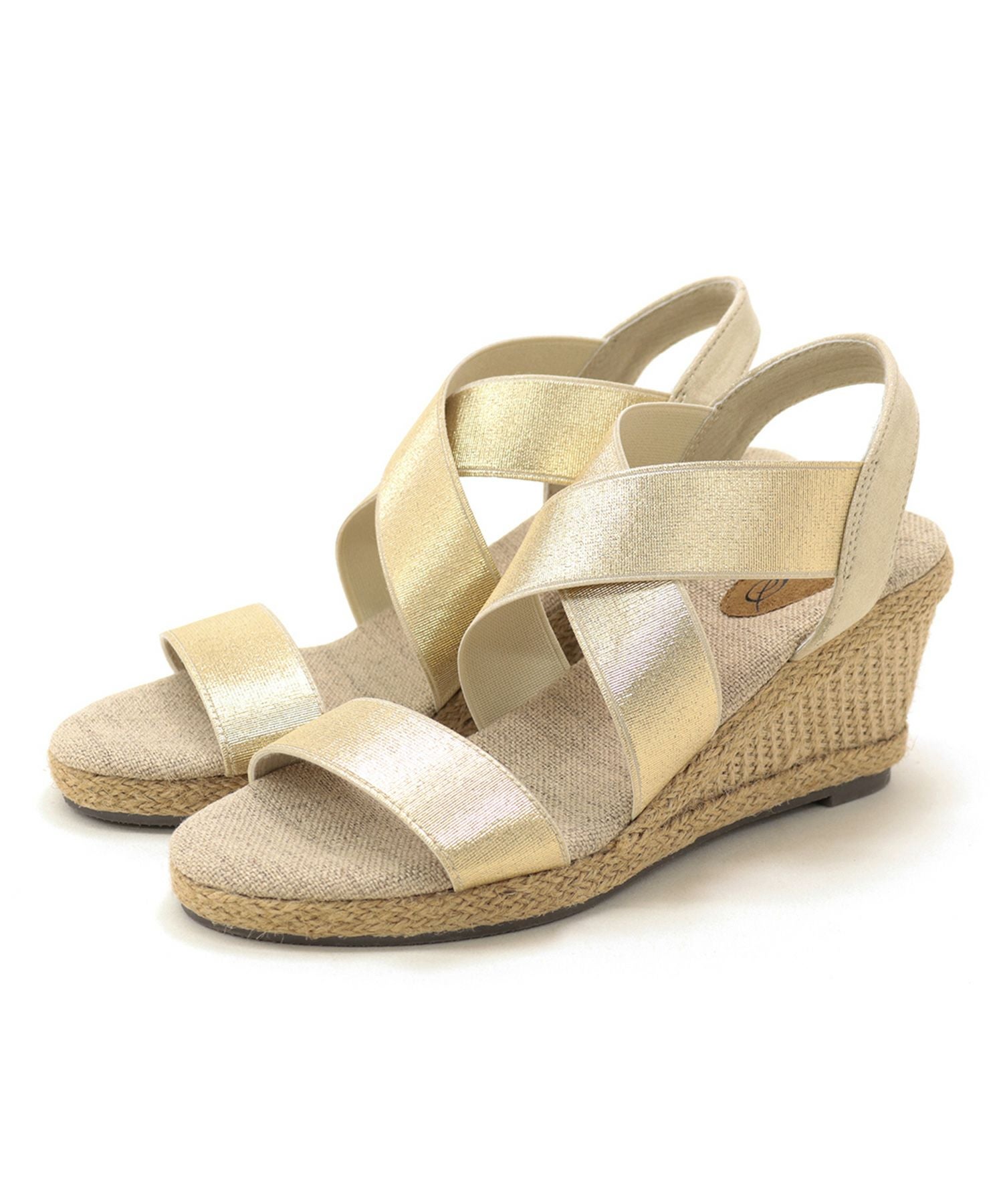 7cmヒールゴムフィットサンダル