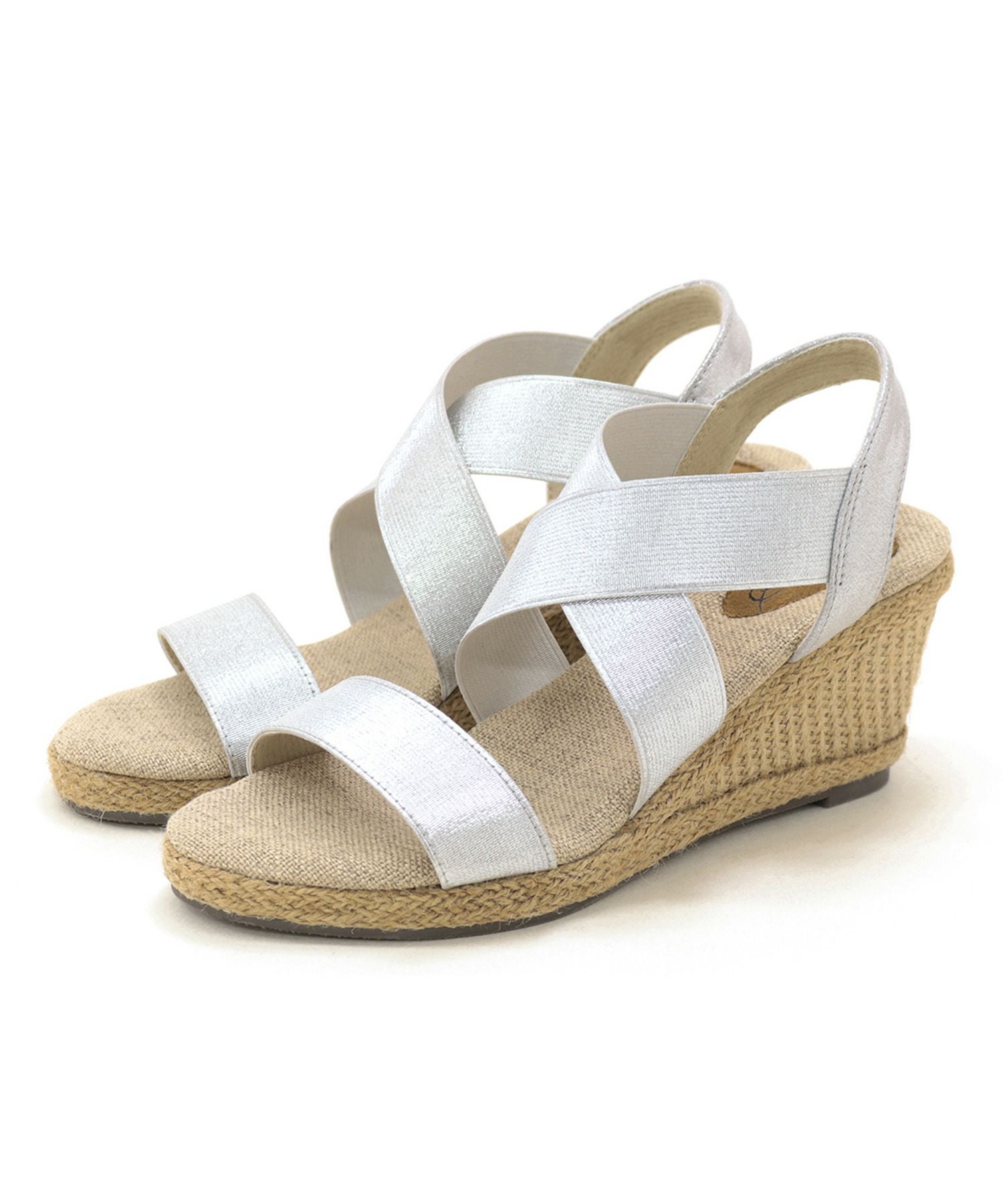 7cmヒールゴムフィットサンダル