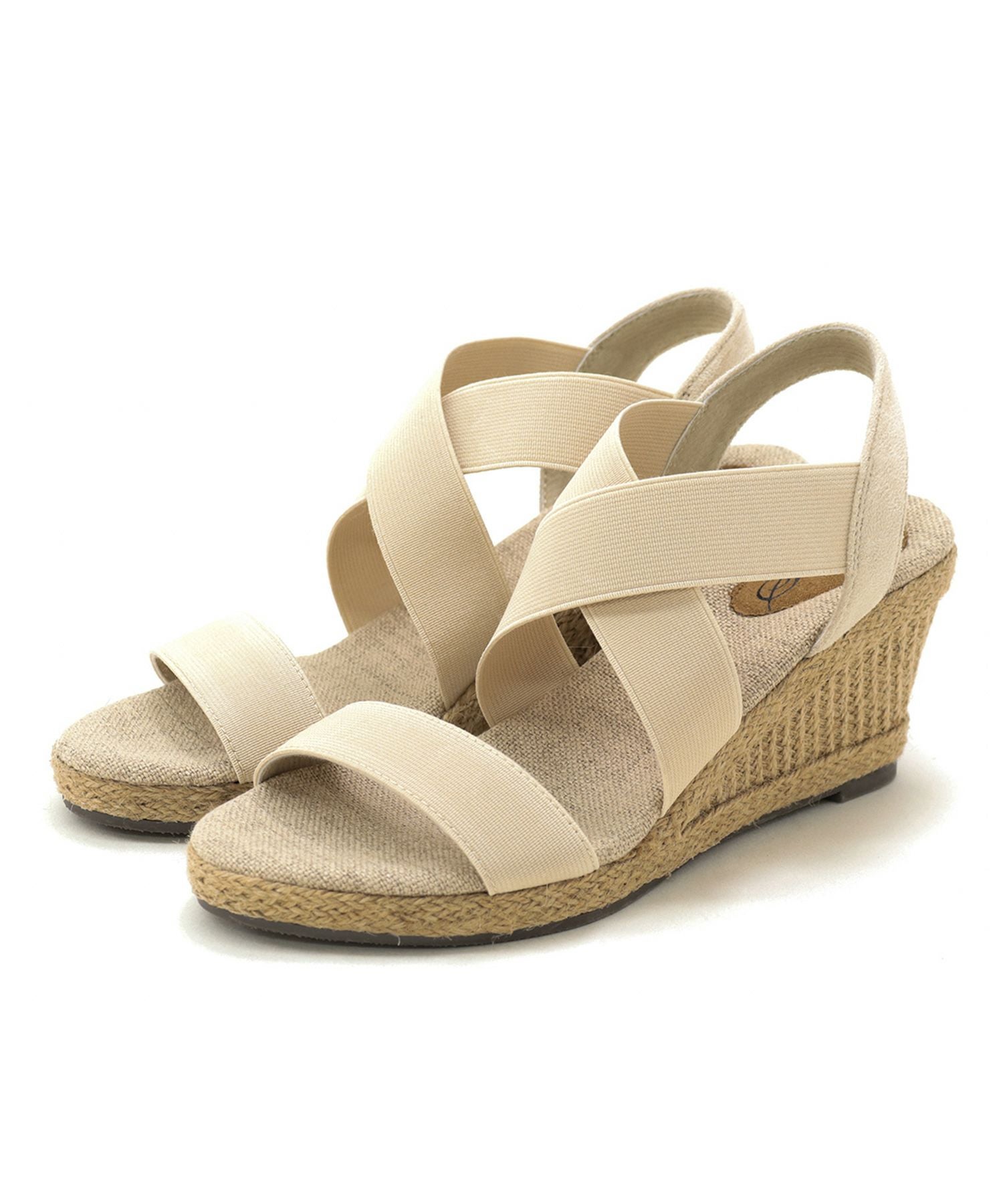 7cmヒールゴムフィットサンダル