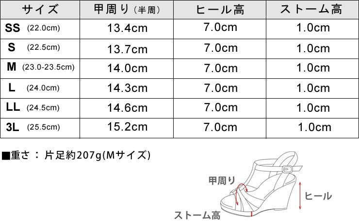 7cmヒールゴムフィットサンダル