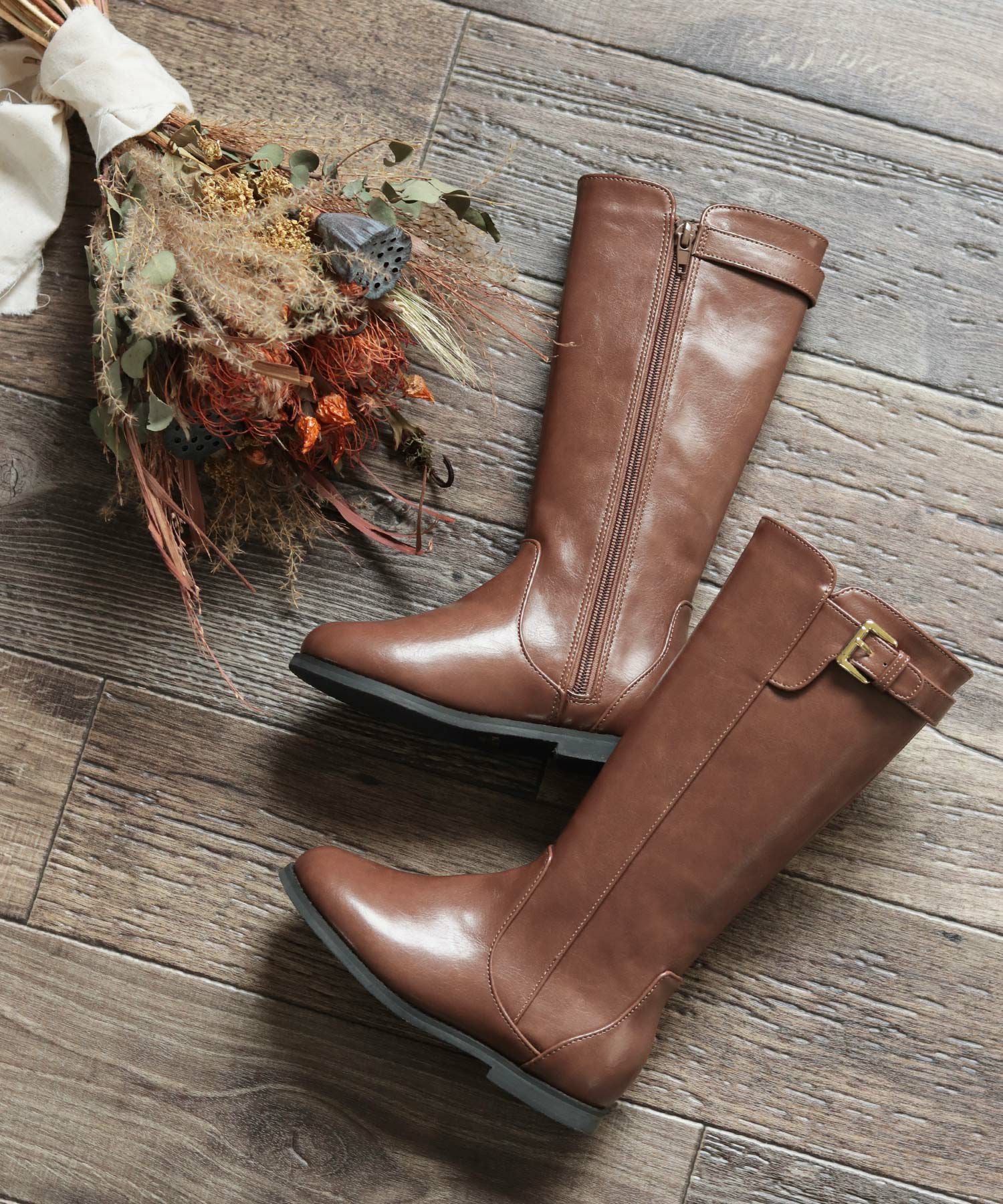 ママとお揃い！キッズ用ジョッキーロングブーツ▲返品不可