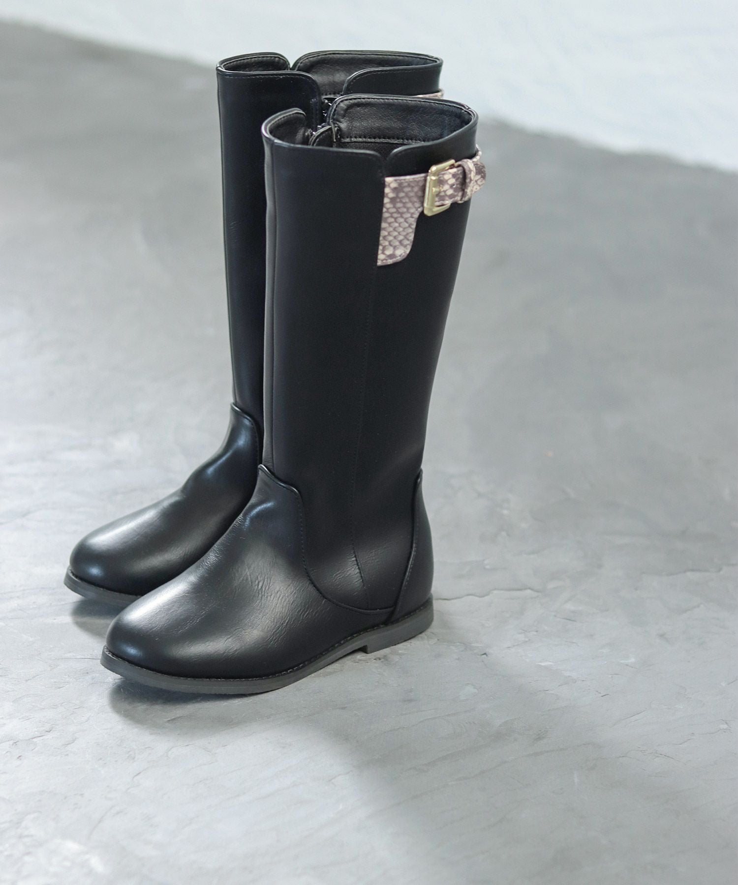 ママとお揃い!キッズ用ジョッキーロングブーツ▲返品不可