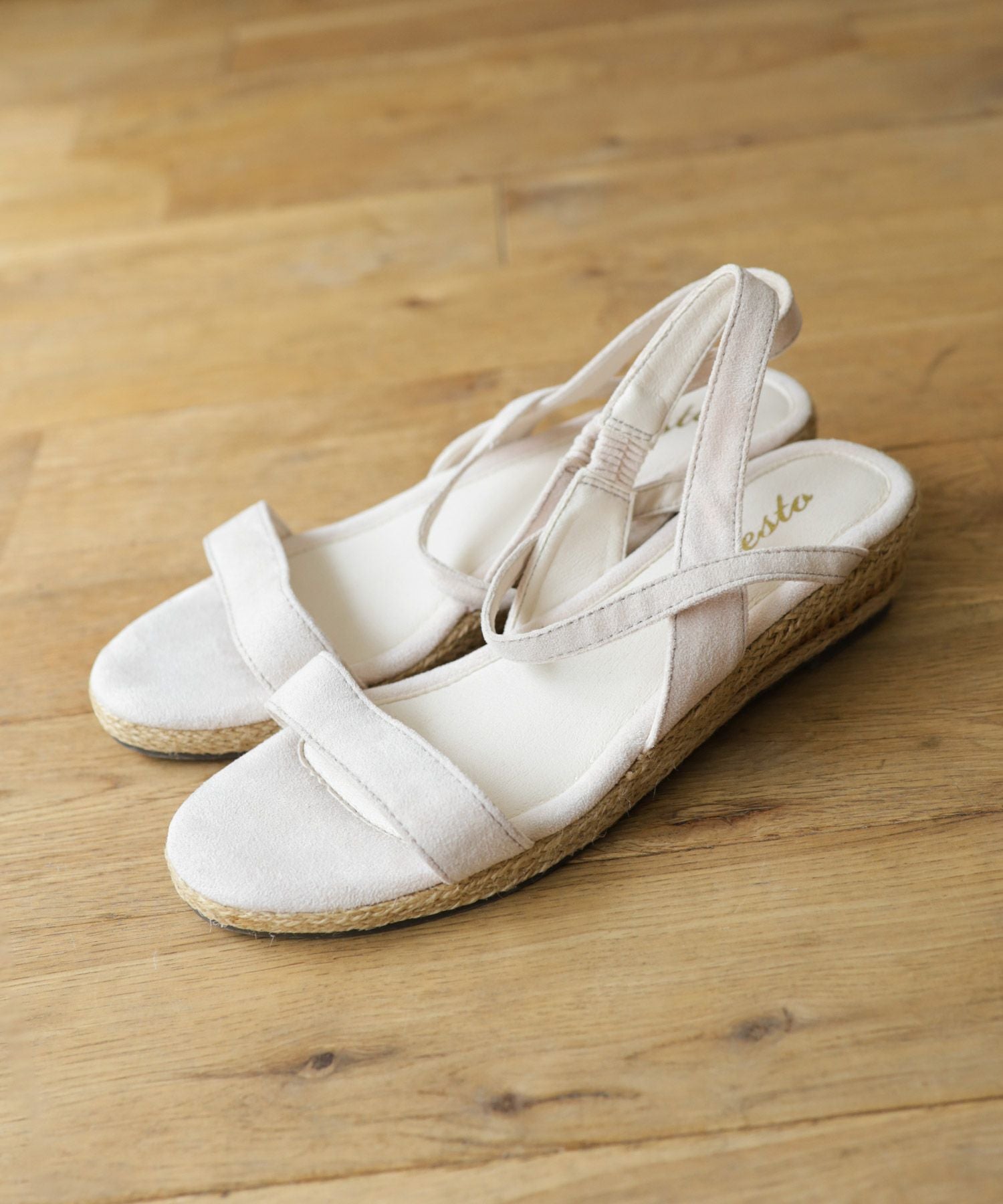 ローヒールウエッジソールサンダル/リラックスサンダル