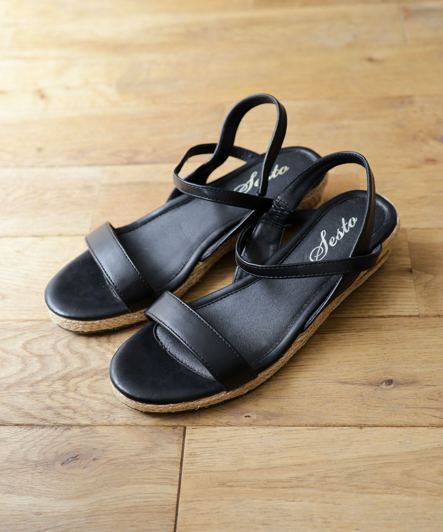 ローヒールウエッジソールサンダル/リラックスサンダル | SESTO(セスト