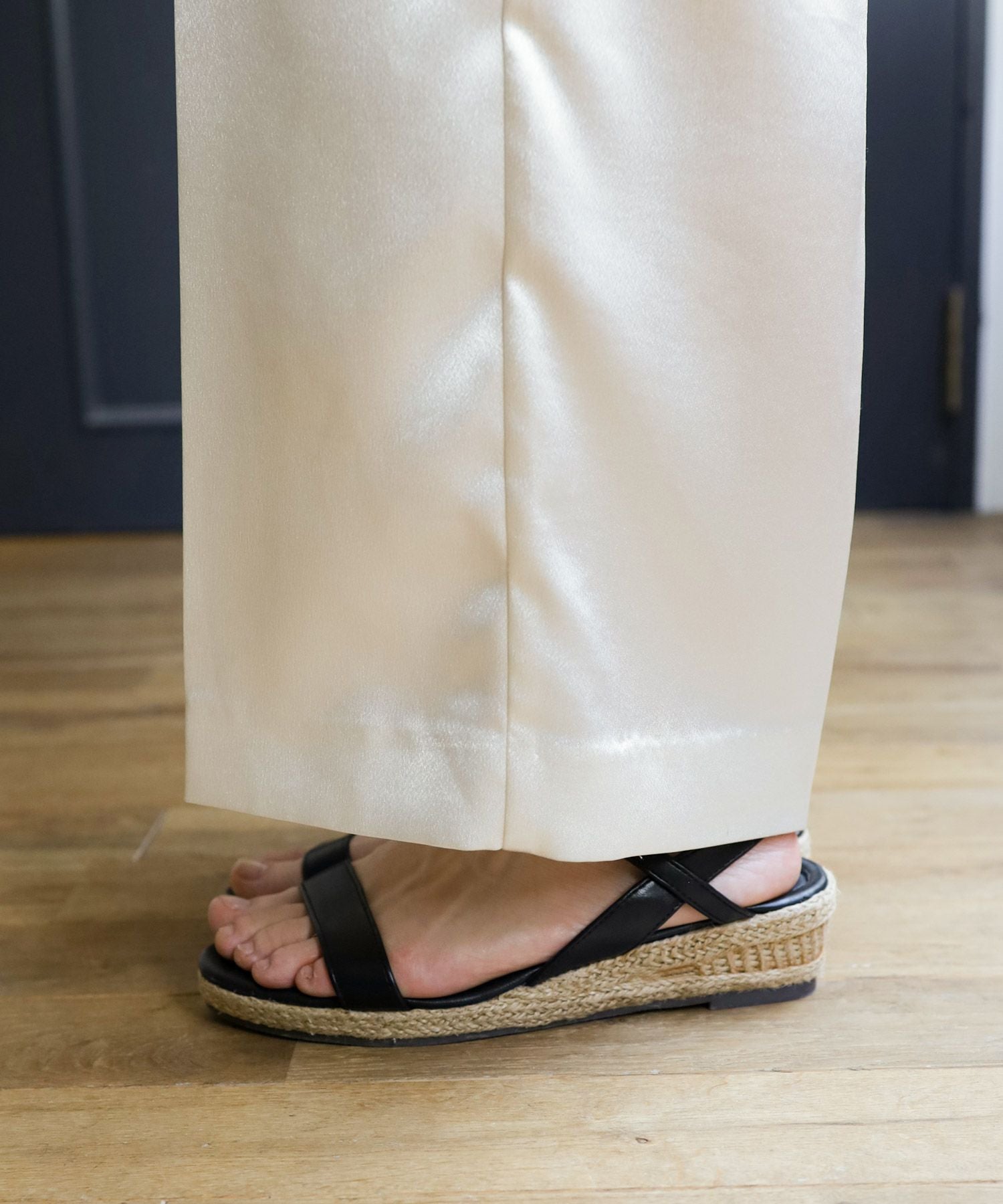 ローヒールウエッジソールサンダル/リラックスサンダル