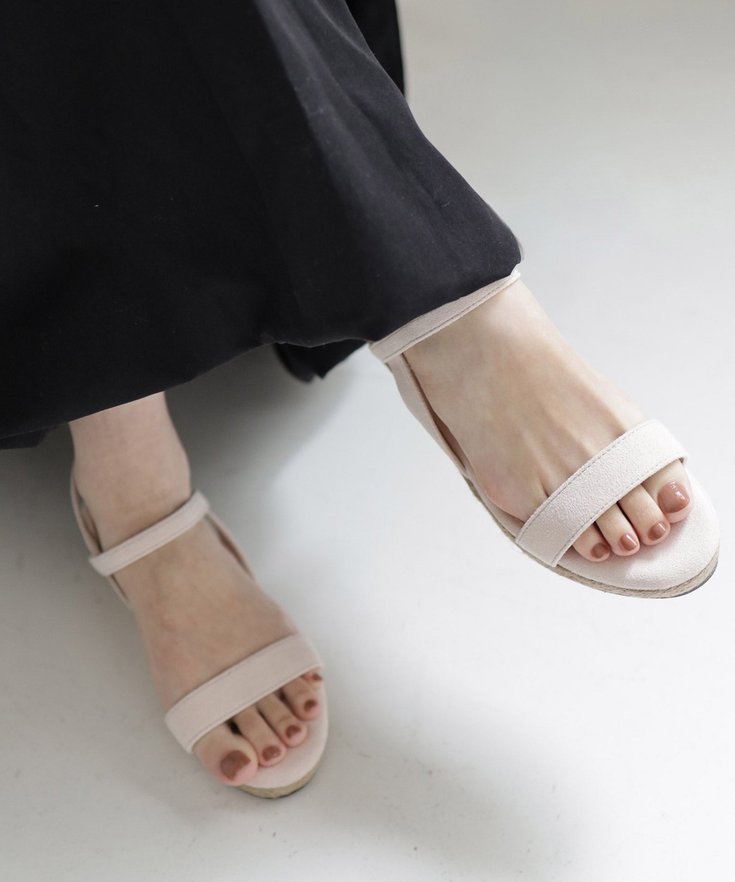 ローヒールウエッジソールサンダル/リラックスサンダル 一部3月下旬入荷予定