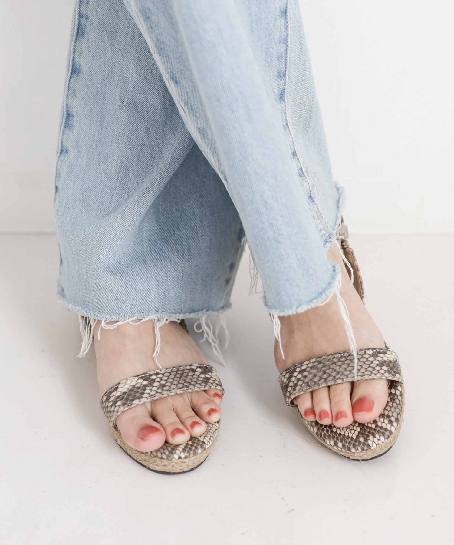 ローヒールウエッジソールサンダル/リラックスサンダル 一部3月下旬入荷予定