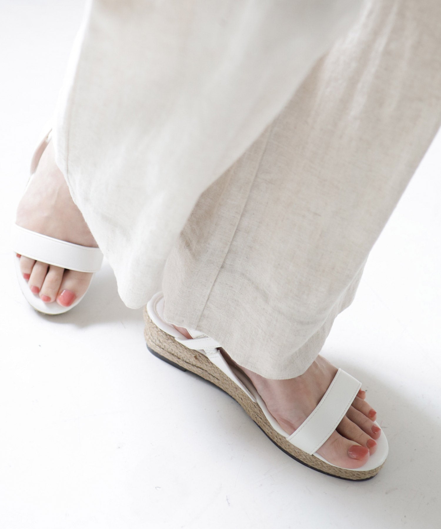 ローヒールウエッジソールサンダル/リラックスサンダル 一部3月下旬入荷予定