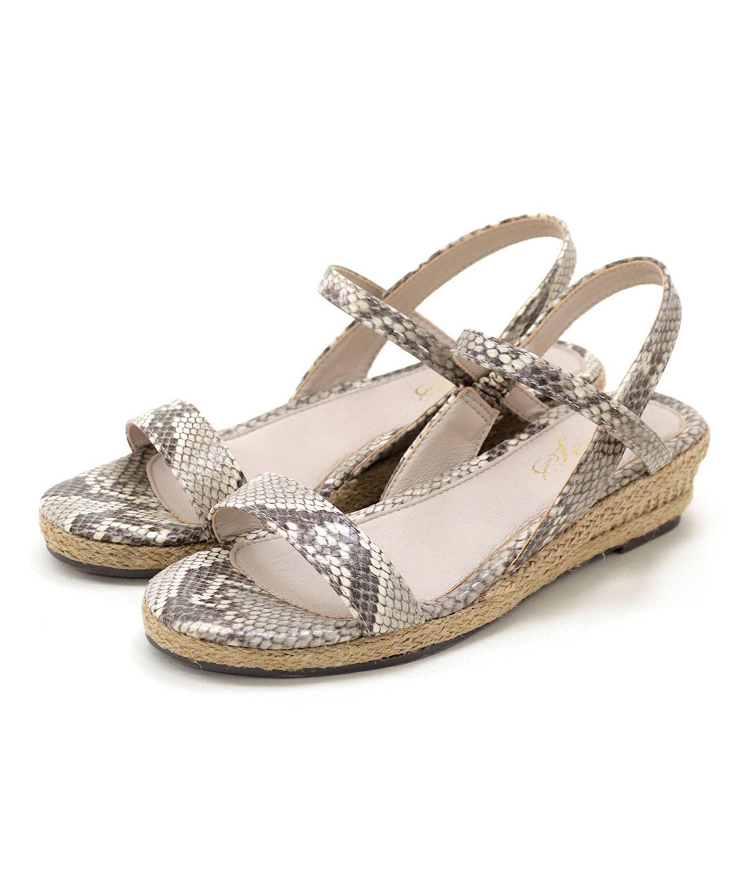 ローヒールウエッジソールサンダル/リラックスサンダル