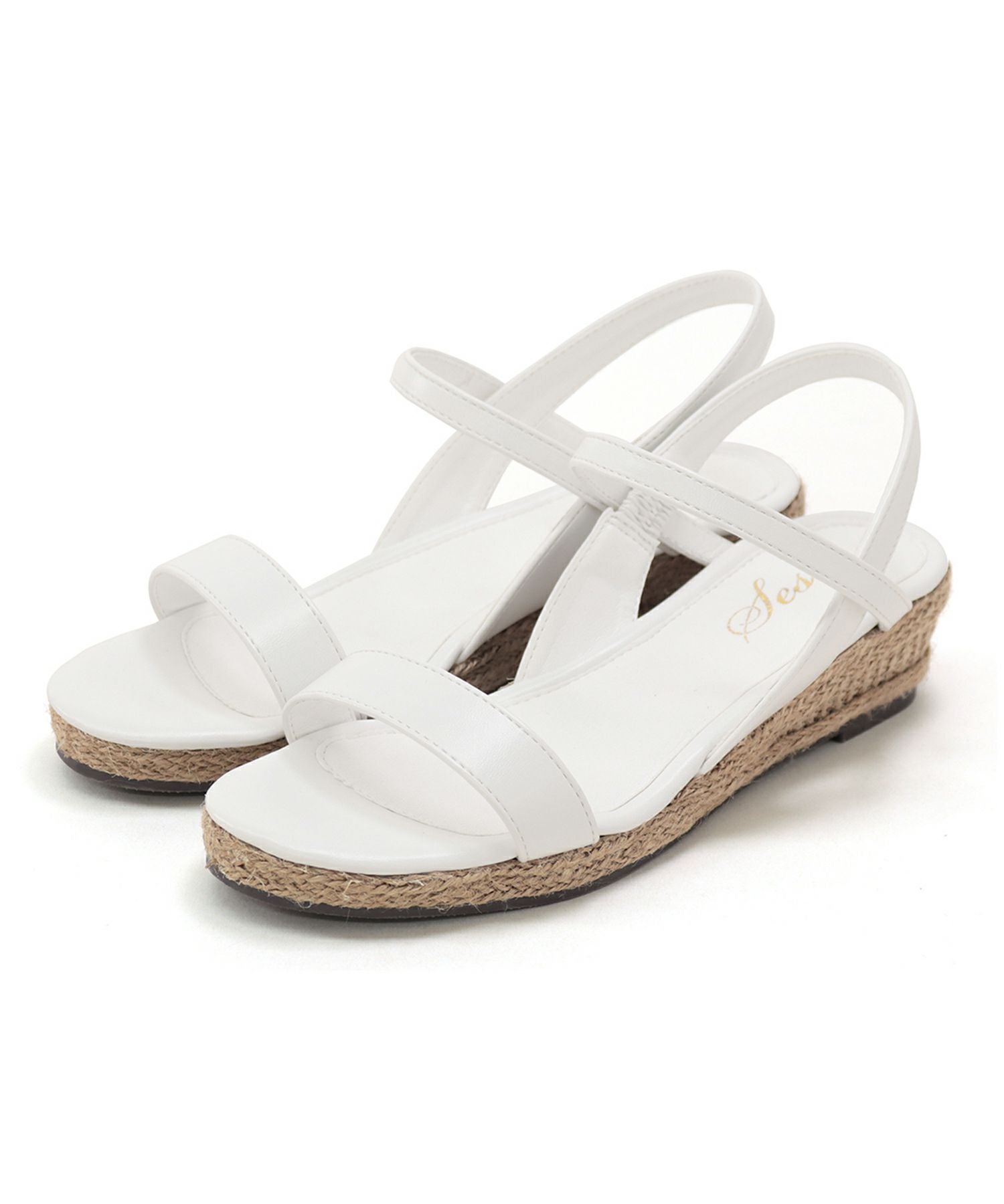 ローヒールウエッジソールサンダル/リラックスサンダル