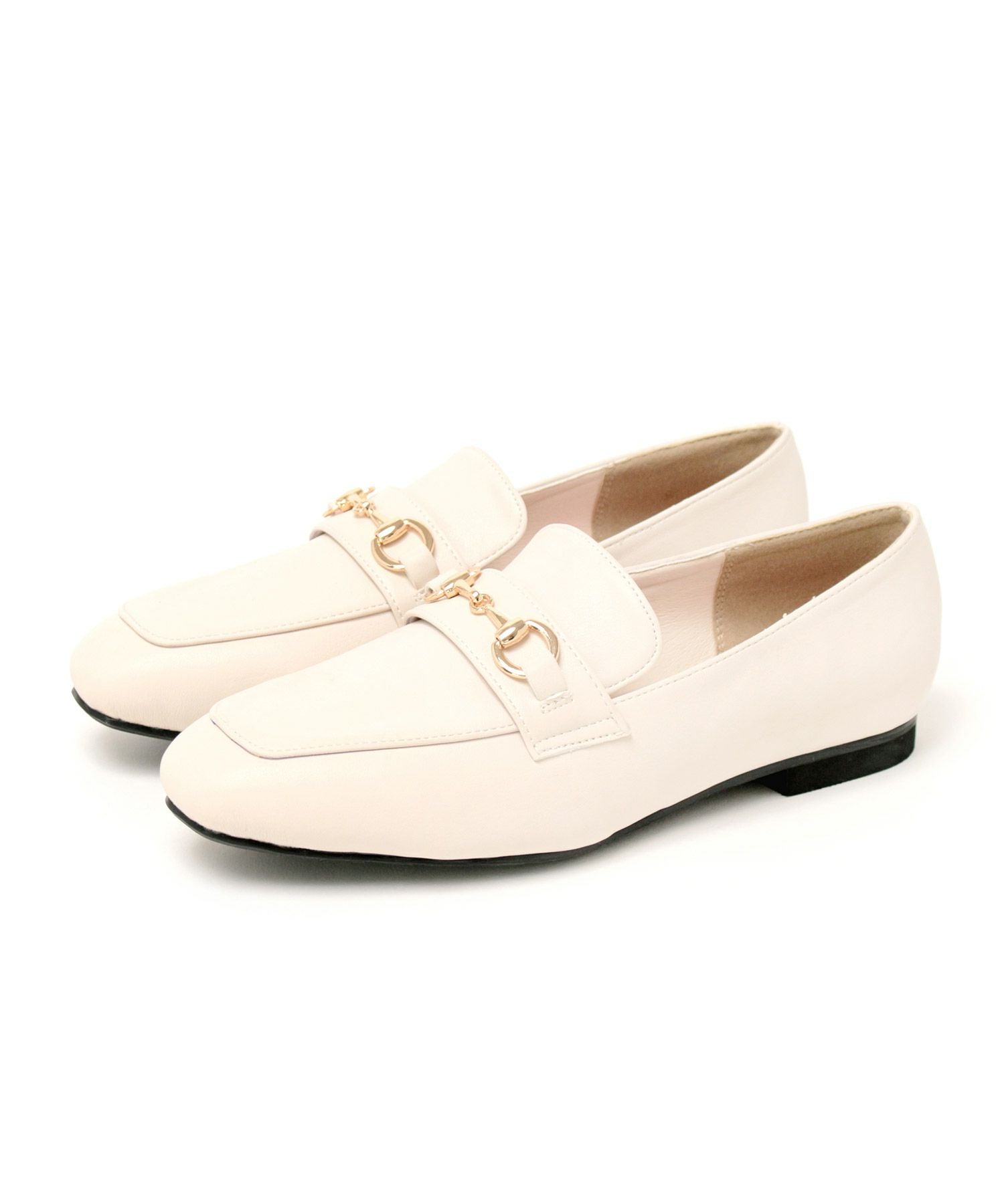 【4Ｅ幅広・大きいサイズ】スクエアトゥビット付きローファー ▲返品不可