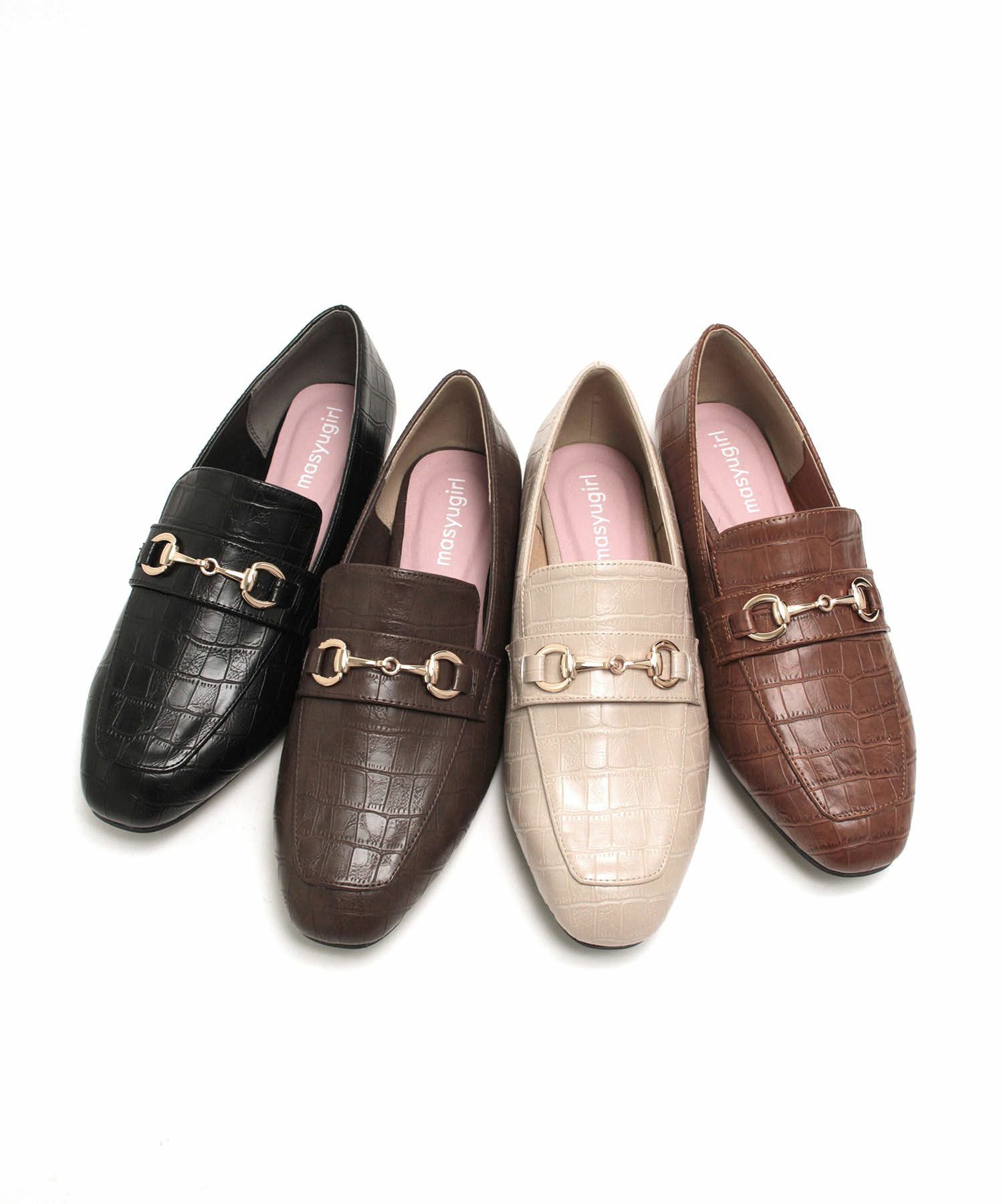 【4Ｅ幅広・大きいサイズ】スクエアトゥビット付きローファー ▲返品不可