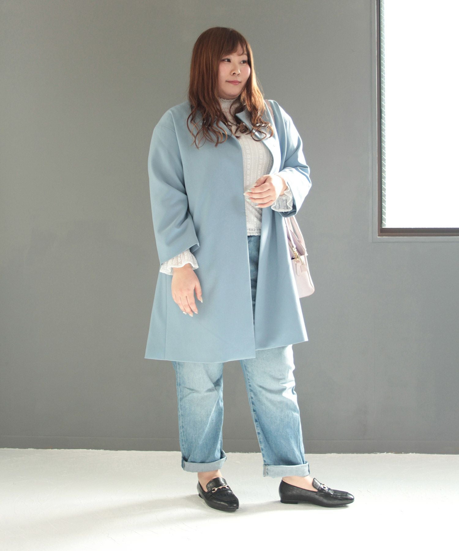 【4Ｅ幅広・大きいサイズ】スクエアトゥビット付きローファー ▲返品不可