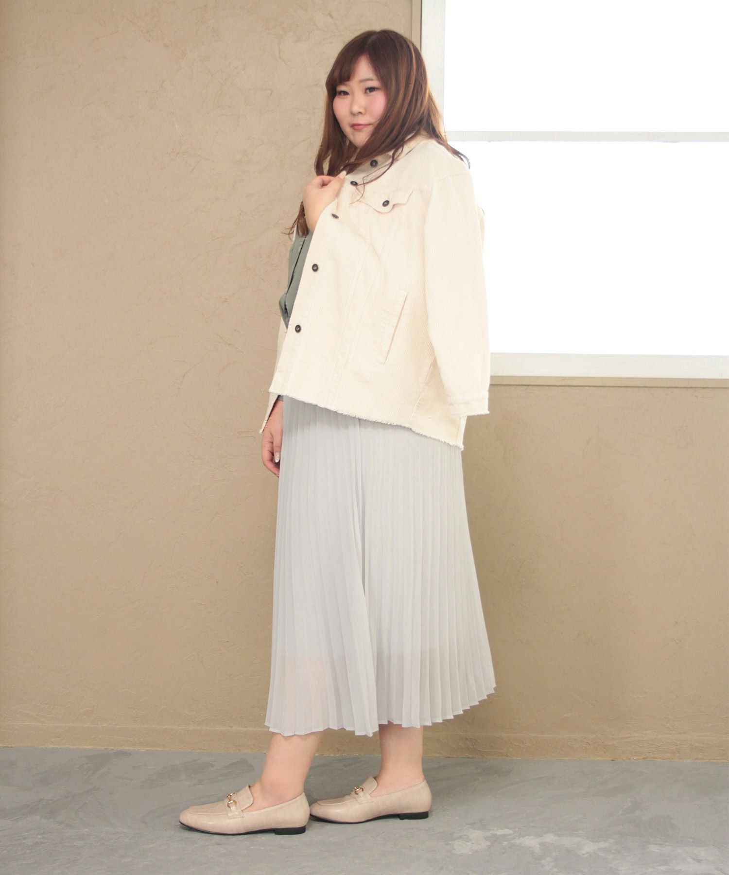 【4E幅広・大きいサイズ】スクエアトゥビット付きローファー ▲返品不可