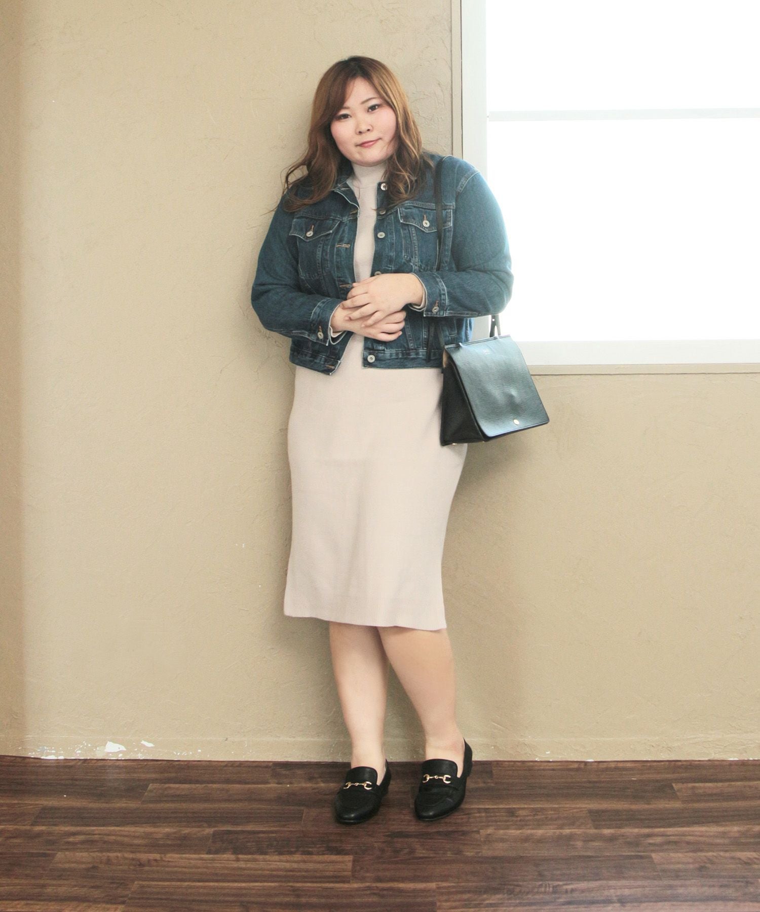 【4E幅広・大きいサイズ】スクエアトゥビット付きローファー ▲返品不可