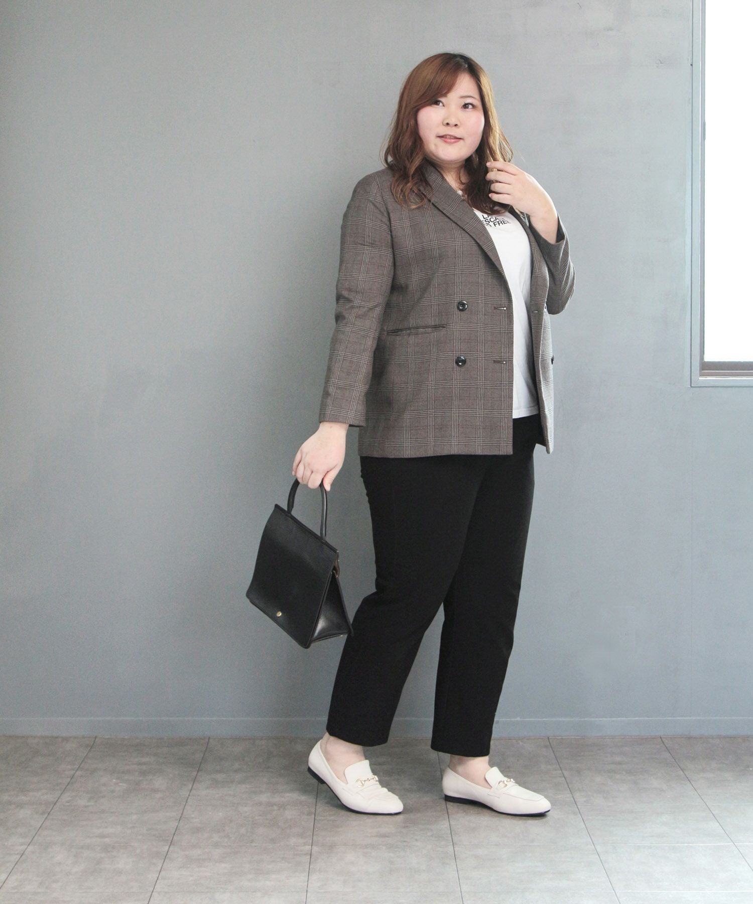 【4Ｅ幅広・大きいサイズ】スクエアトゥビット付きローファー ▲返品不可