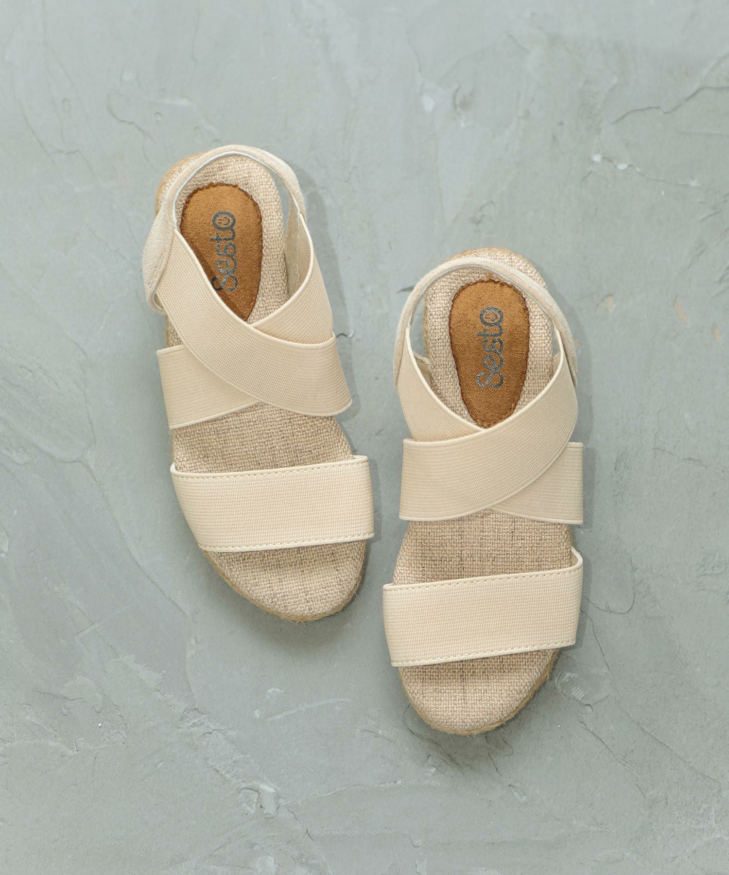 【SESTOキッズ】ママとお揃い!ゴムフィットサンダル