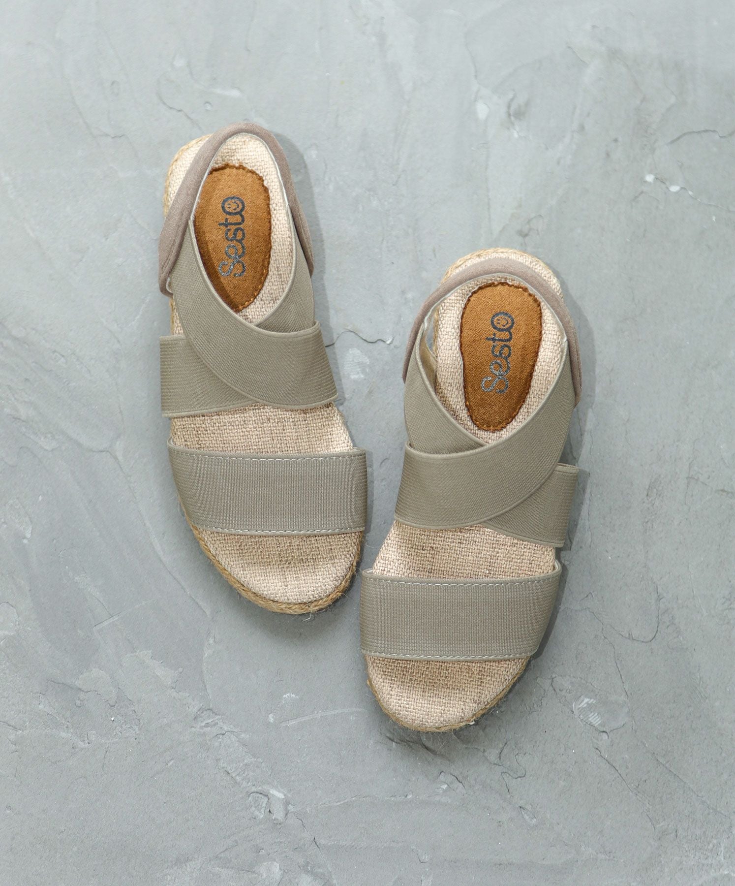 【SESTOキッズ】ママとお揃い！ゴムフィットサンダル