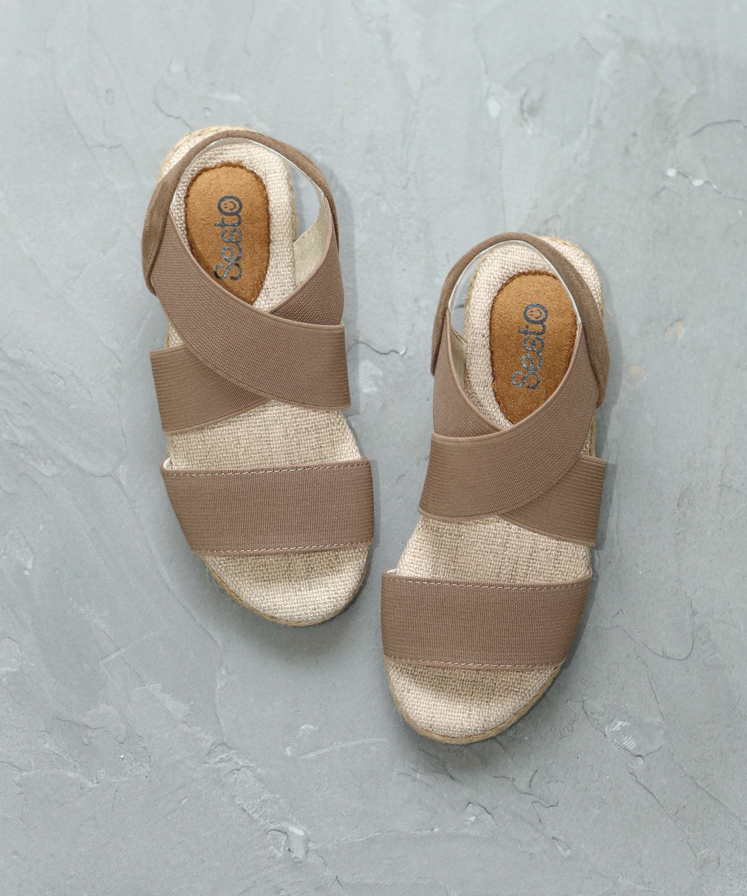 【SESTOキッズ】ママとお揃い!ゴムフィットサンダル