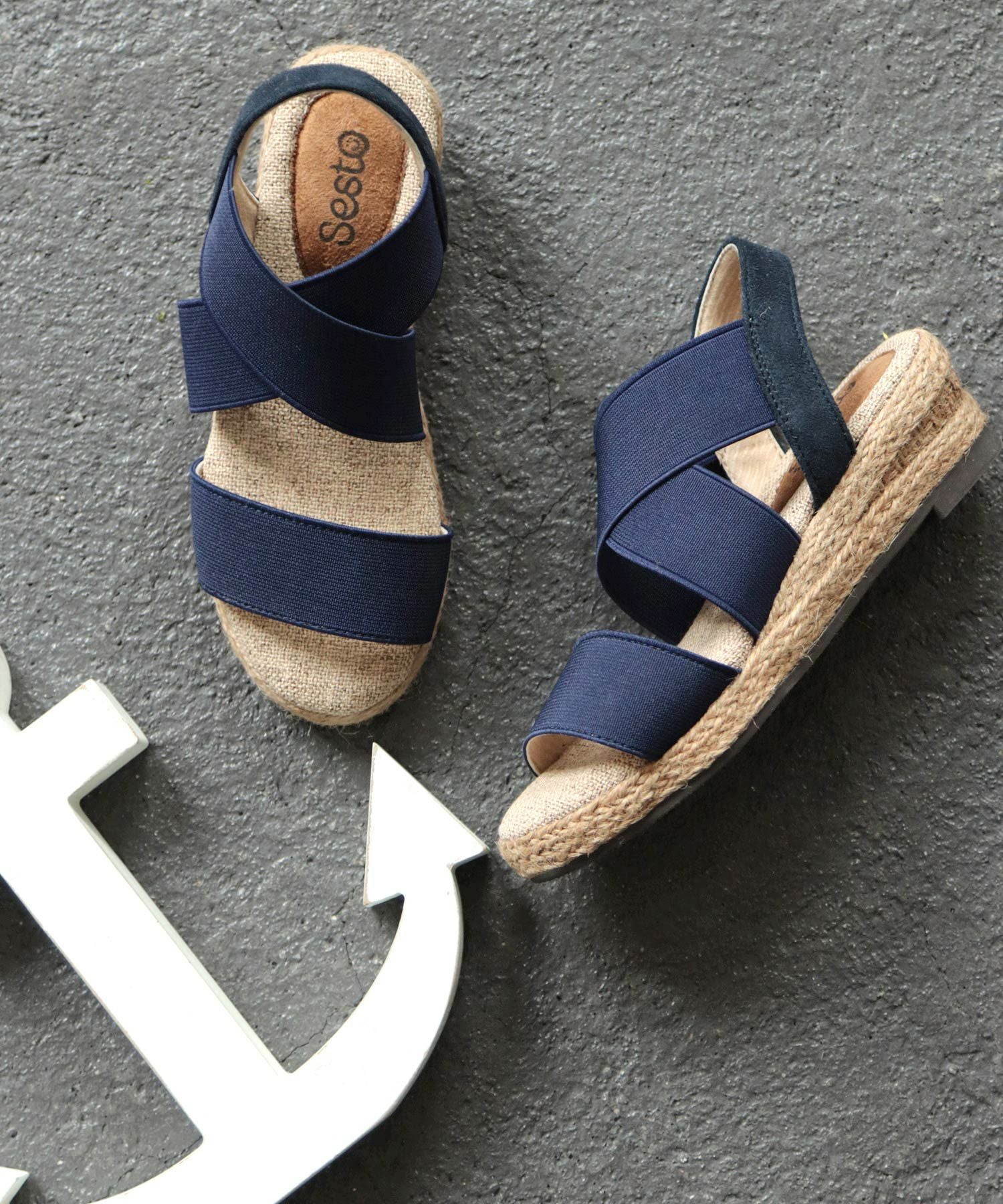 【SESTOキッズ】ママとお揃い！ゴムフィットサンダル