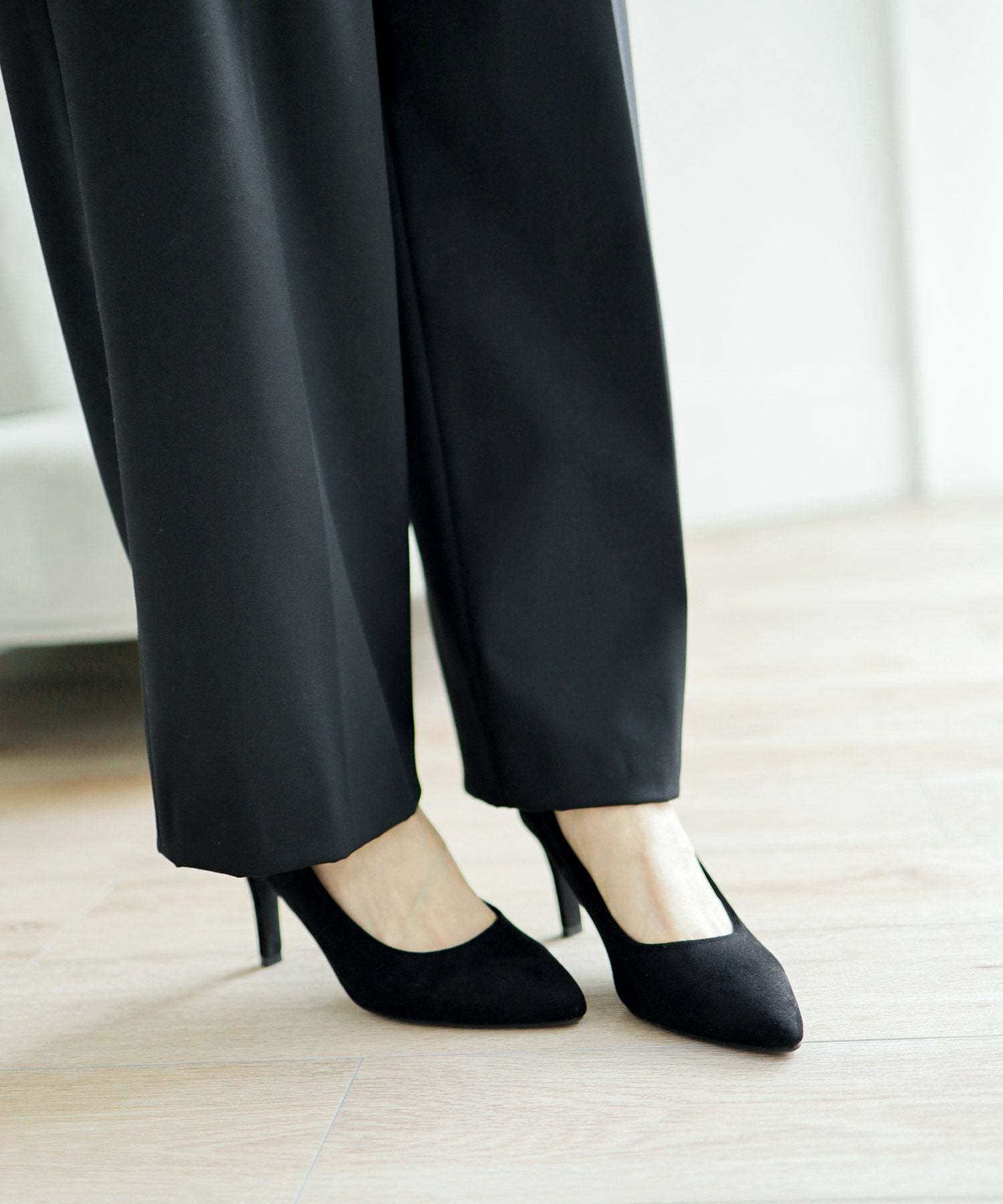 削れないかかとゴム&高機能クッションの美脚ヒールパンプス 一部3月末頃入荷予定