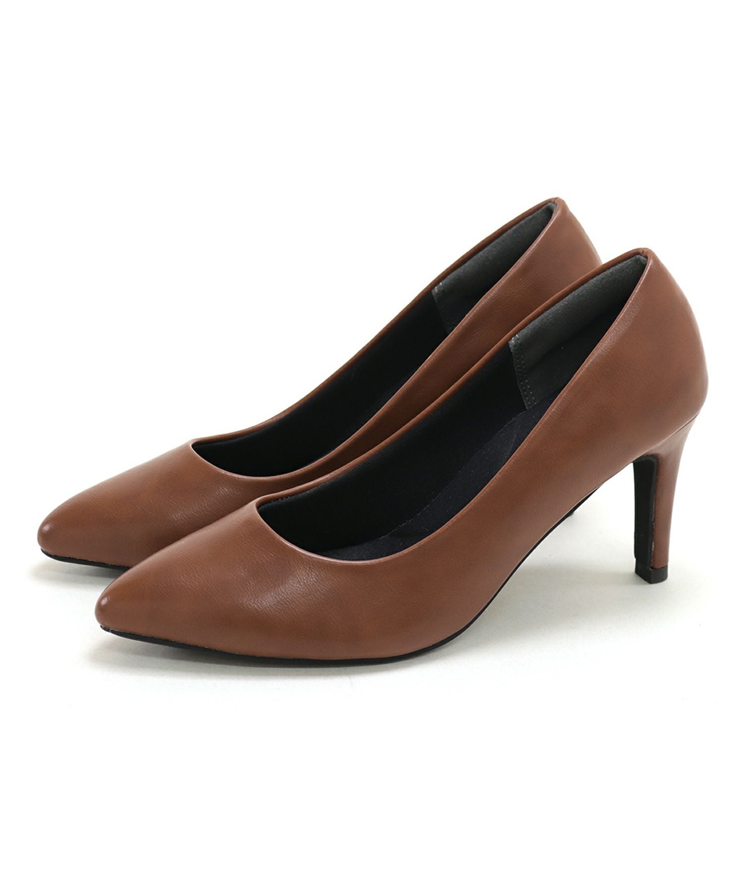 削れないかかとゴム＆高機能クッションの美脚ヒールパンプス 一部3月末頃入荷予定