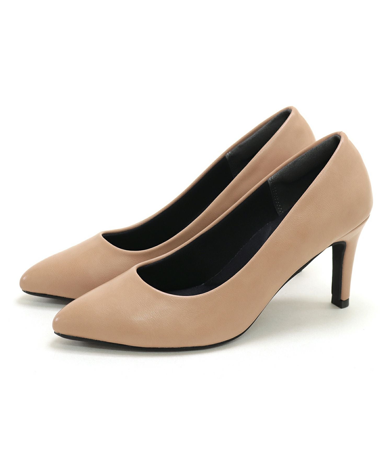 削れないかかとゴム＆高機能クッションの美脚ヒールパンプス 一部3月末頃入荷予定