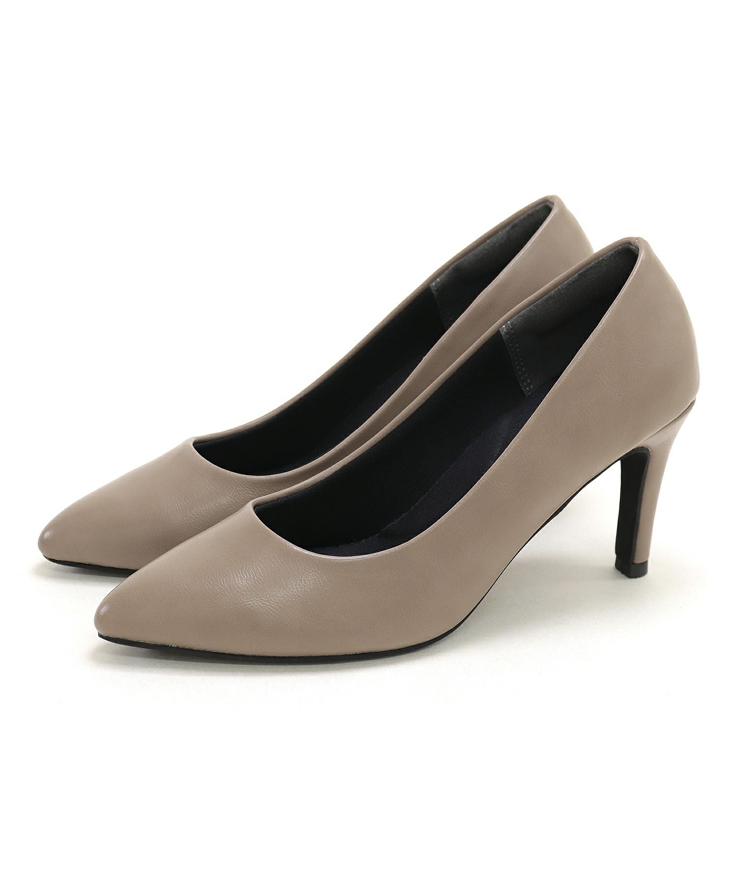 削れないかかとゴム＆高機能クッションの美脚ヒールパンプス 一部3月末頃入荷予定