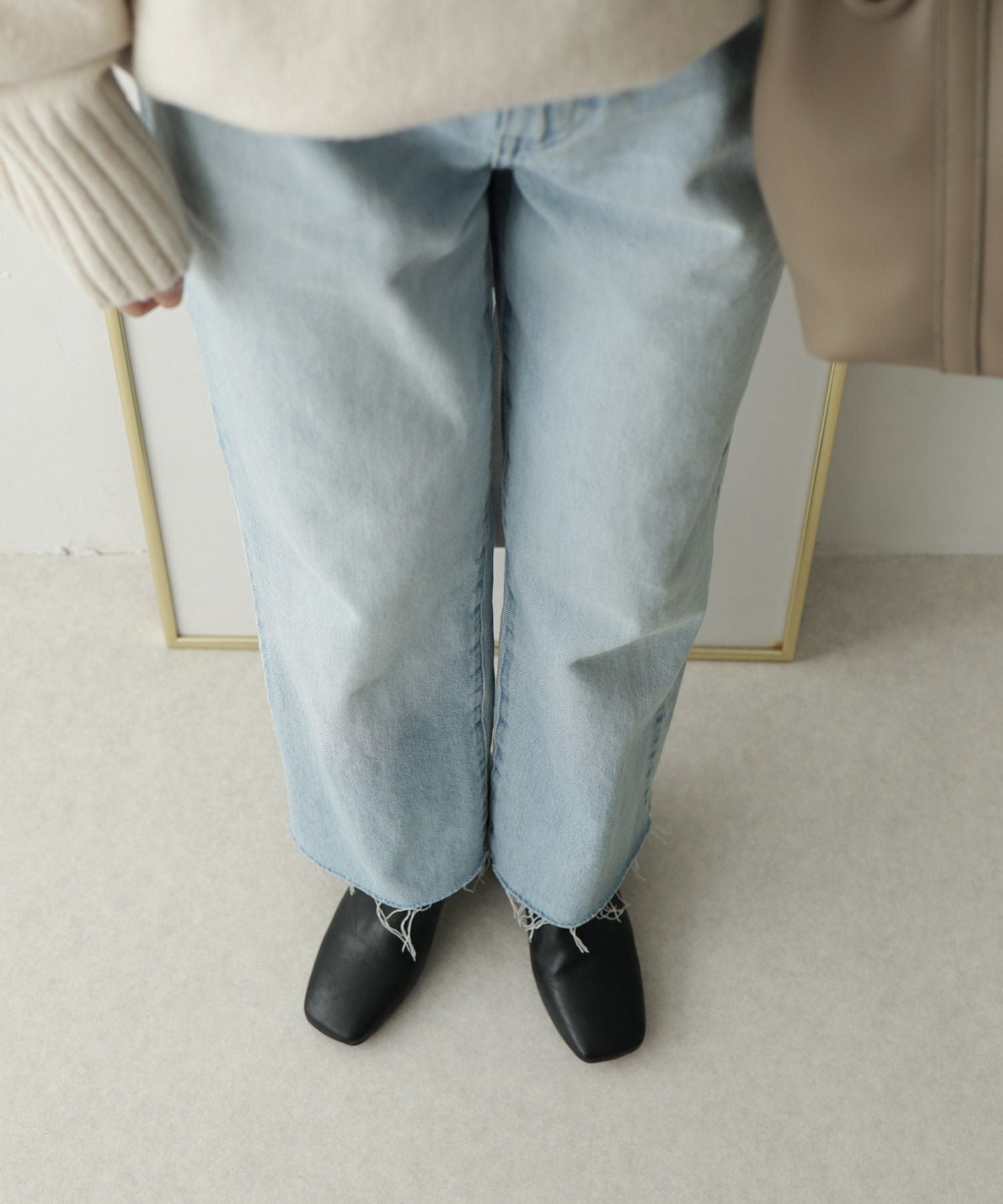 インナーファーであったかスクエアトゥチャンキーヒールショートブーツ