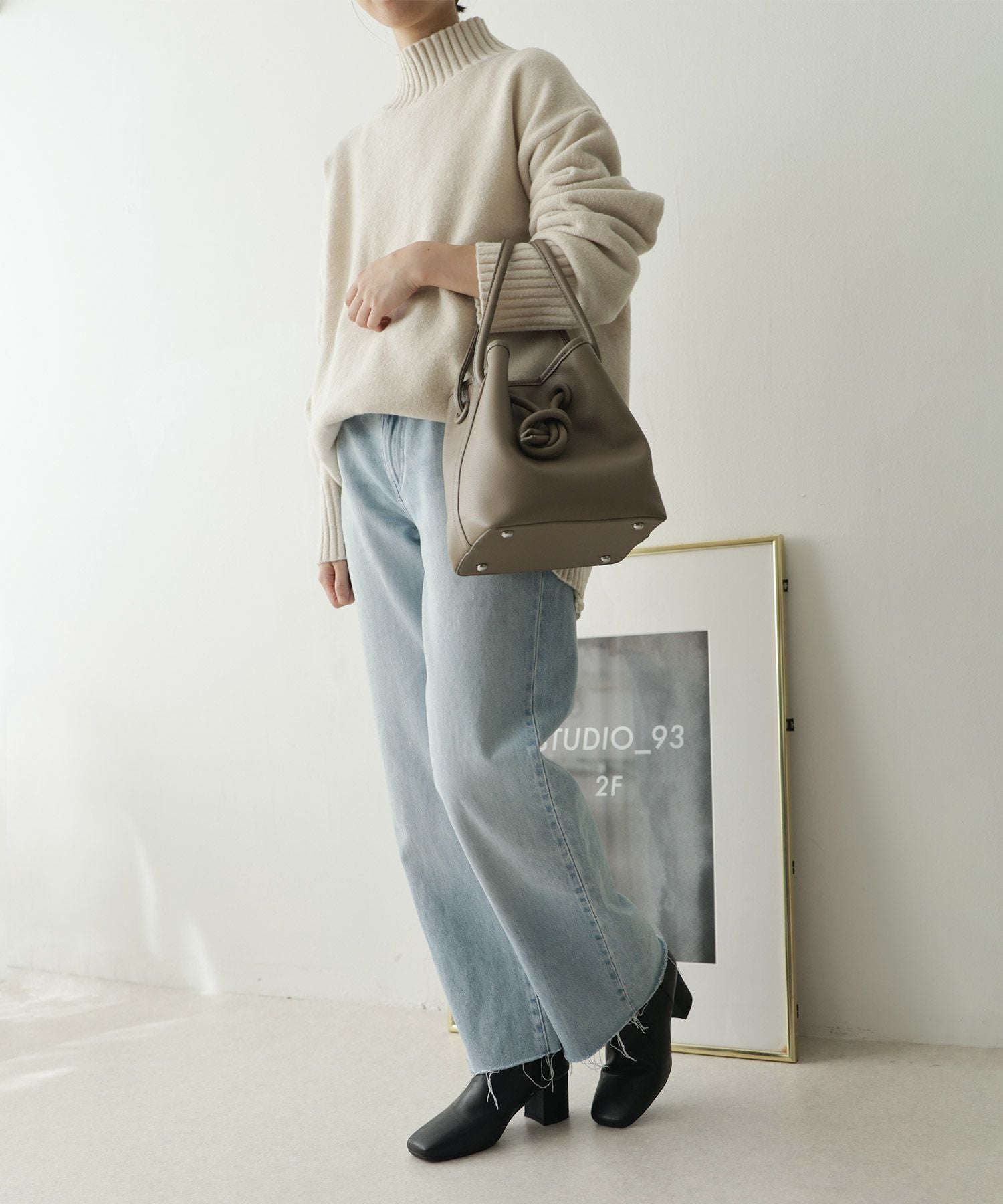 インナーファーであったかスクエアトゥチャンキーヒールショートブーツ