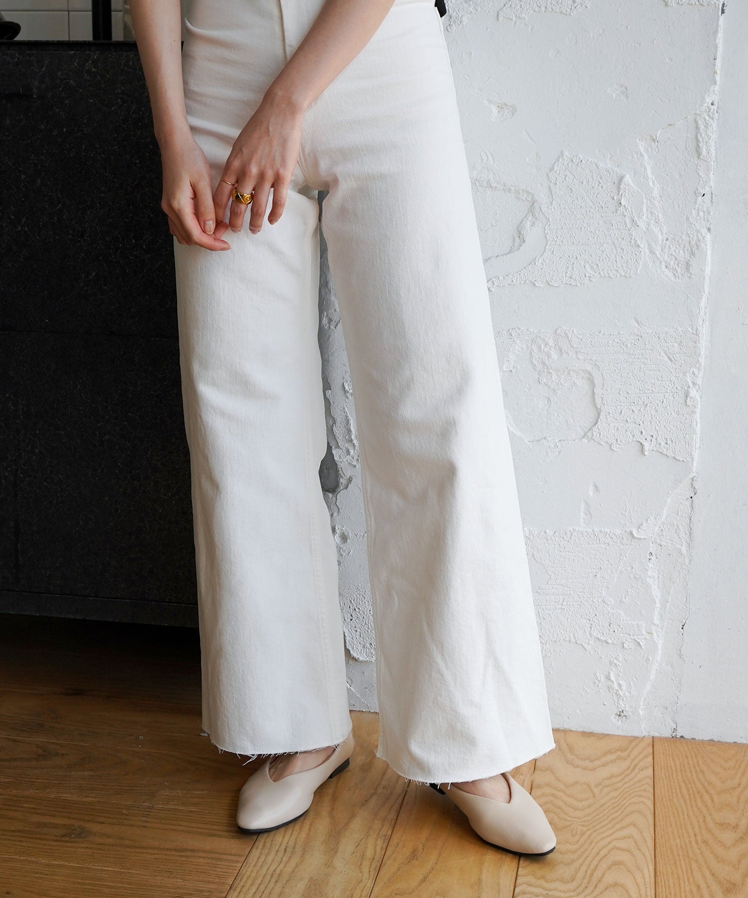 生活防水対応Vカットフラットレインパンプス/オールウェザーパンプス/晴雨兼用 一部4月中旬入荷予定